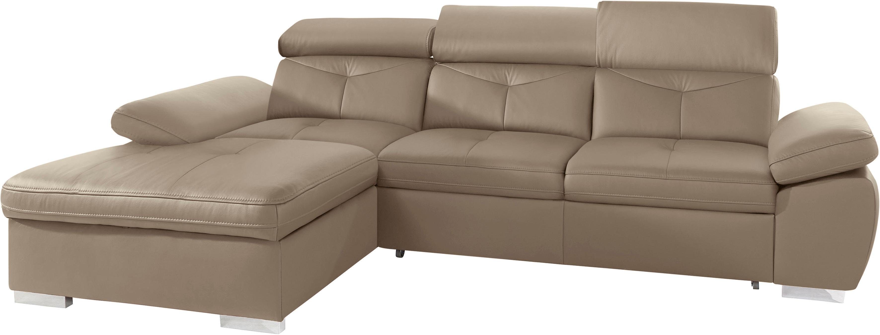 exxpo - sofa fashion Ecksofa "Spring, super bequem, mit Armteil- und Kopfte günstig online kaufen