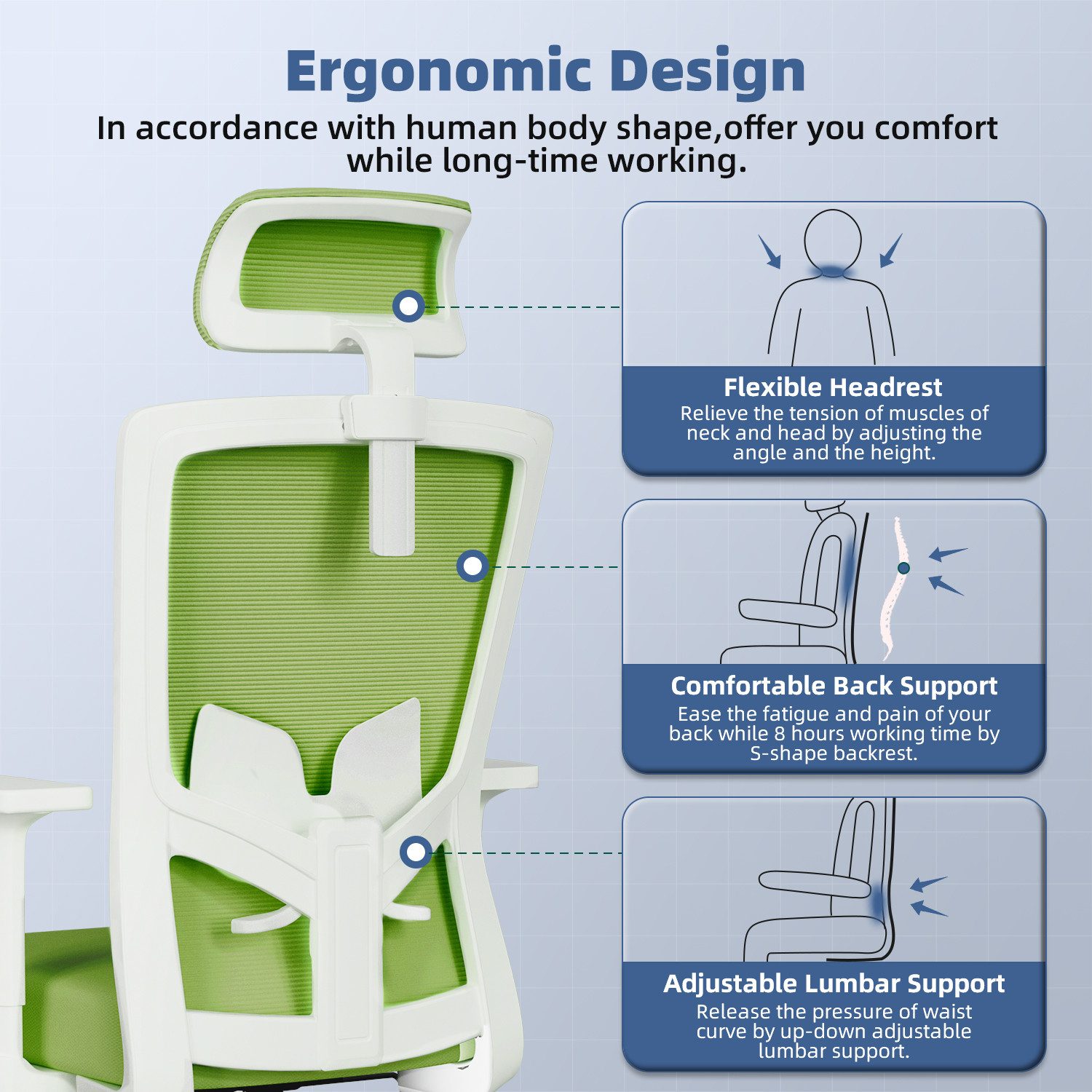 Adormii Bürostuhl Ergonomischer Bürostuhl, Schreibtischstuhl Chefsessel günstig online kaufen