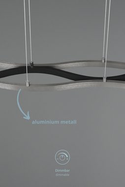 lightling LED Pendelleuchte Blake, LED fest integriert, neutralweiß, moderne Pendellampe in Metalloptik und tollem Design