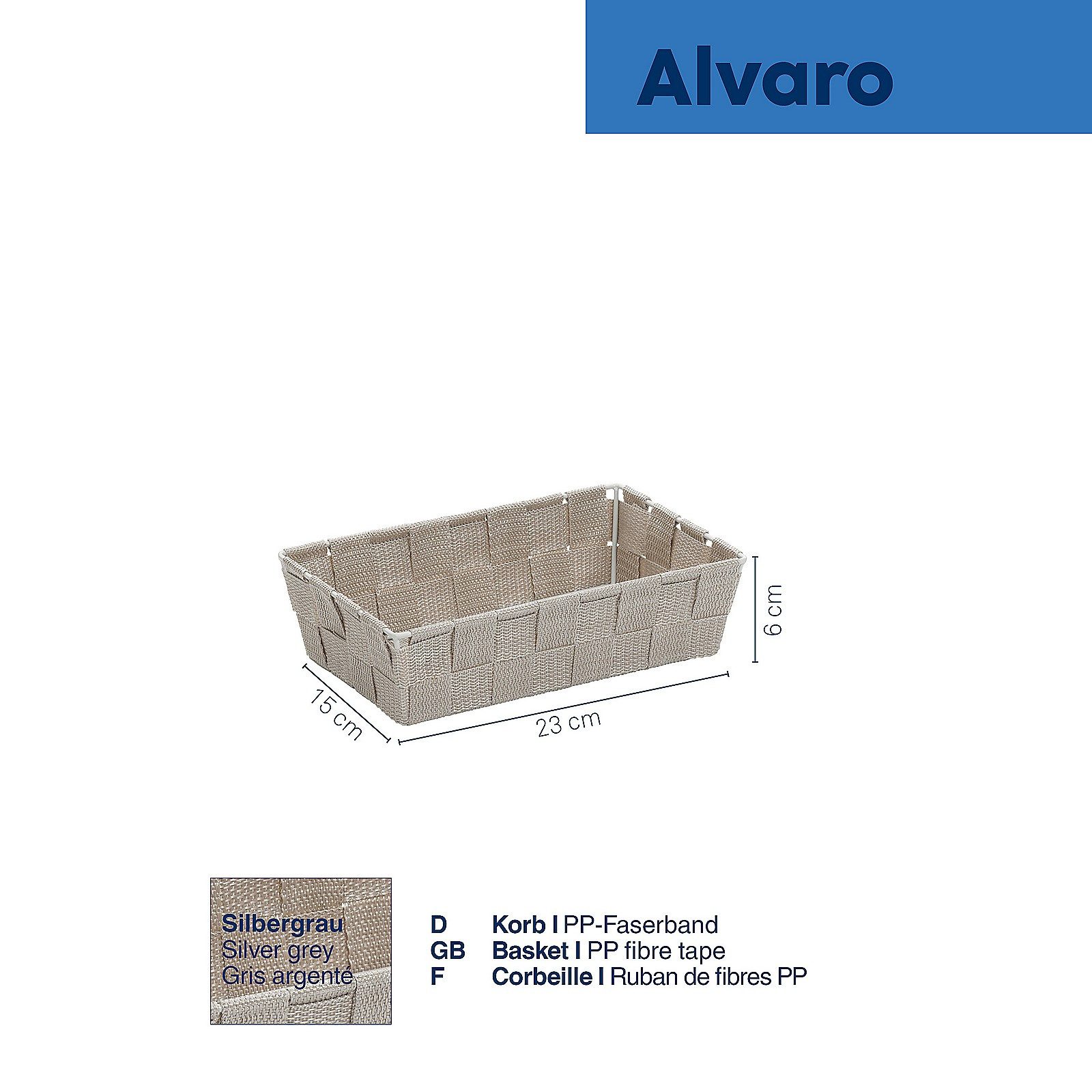 kela Aufbewahrungskorb Alvaro, geflochtener Korb, vielseitig einsetzbar