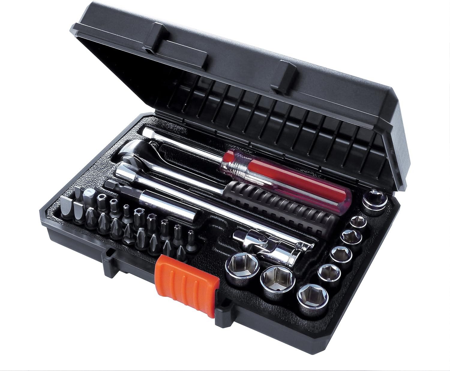 Black + Decker Werkzeugset Mechaniker-Set A7142 33-teilig mit Aufbewahrungskoffer, (1-tlg)