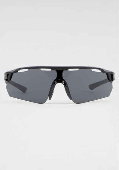 BACK IN BLACK Eyewear Sonnenbrille mit gebogenen Gläsern