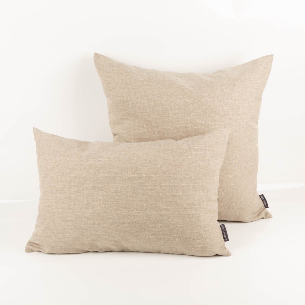 SCHÖNER LEBEN. Dekokissen Outdoor Kissenhülle Beige wetterfest weich, Outdoor,made in Germany,handmade,wasserabweisend