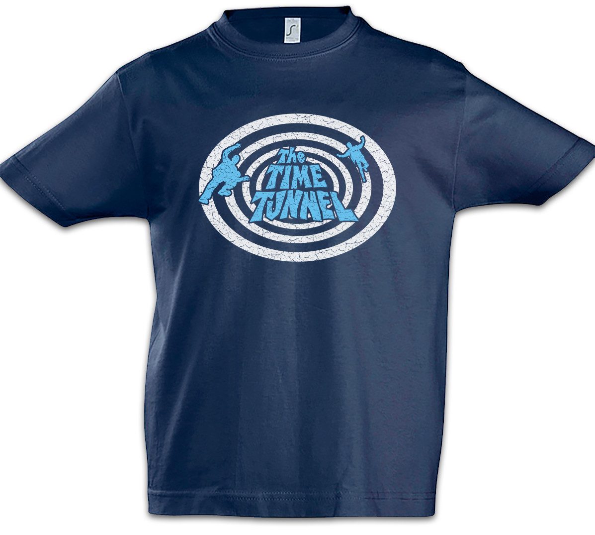 Print-Shirt The Time Tunnel Kinder T-Shirt Sci-Fi 60s Kult Machine Tony Newman