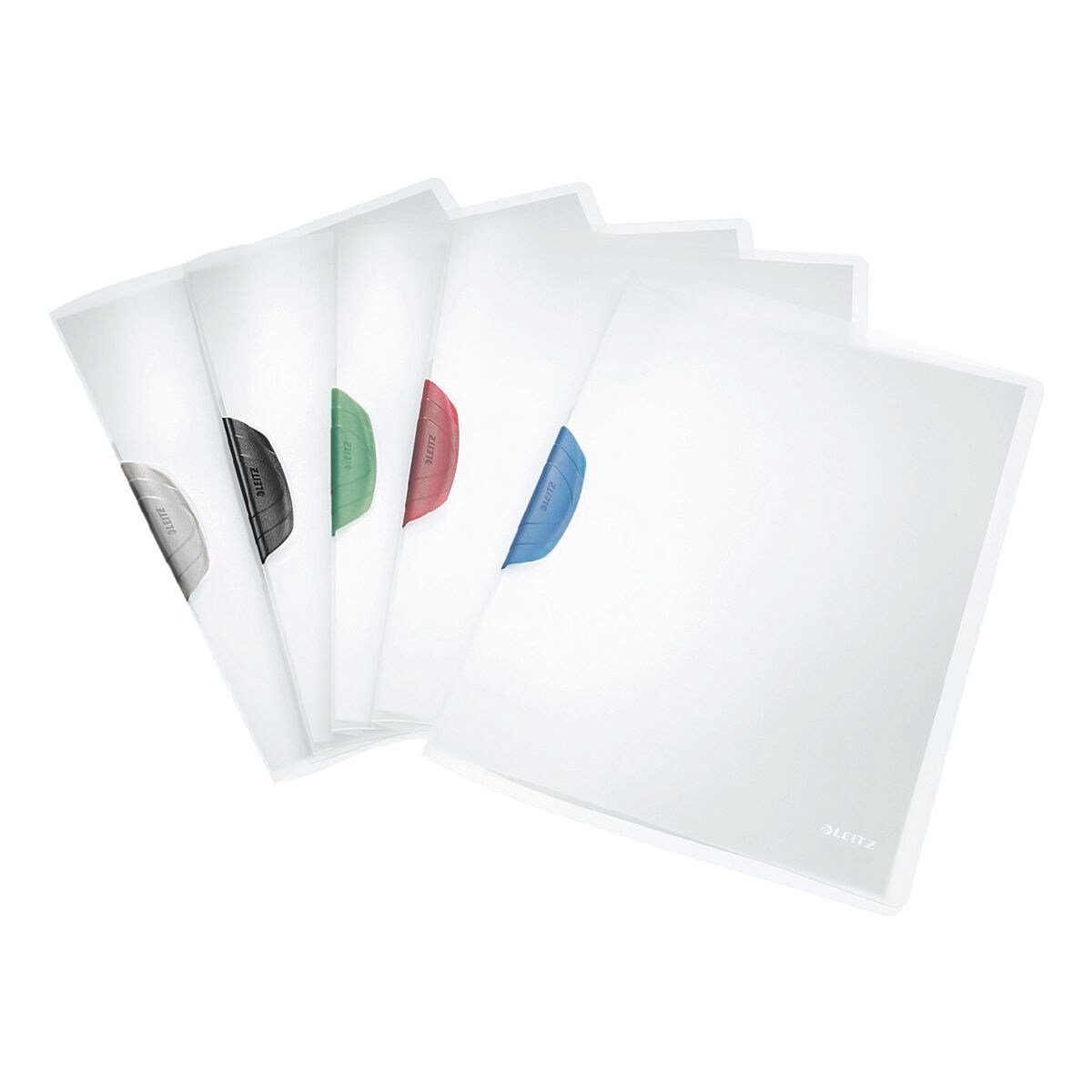 LEITZ Hefter Colorclip 4175, mit Klemmfunktion, komplett aufklappbar, Format DIN A4, bis 30 Blatt