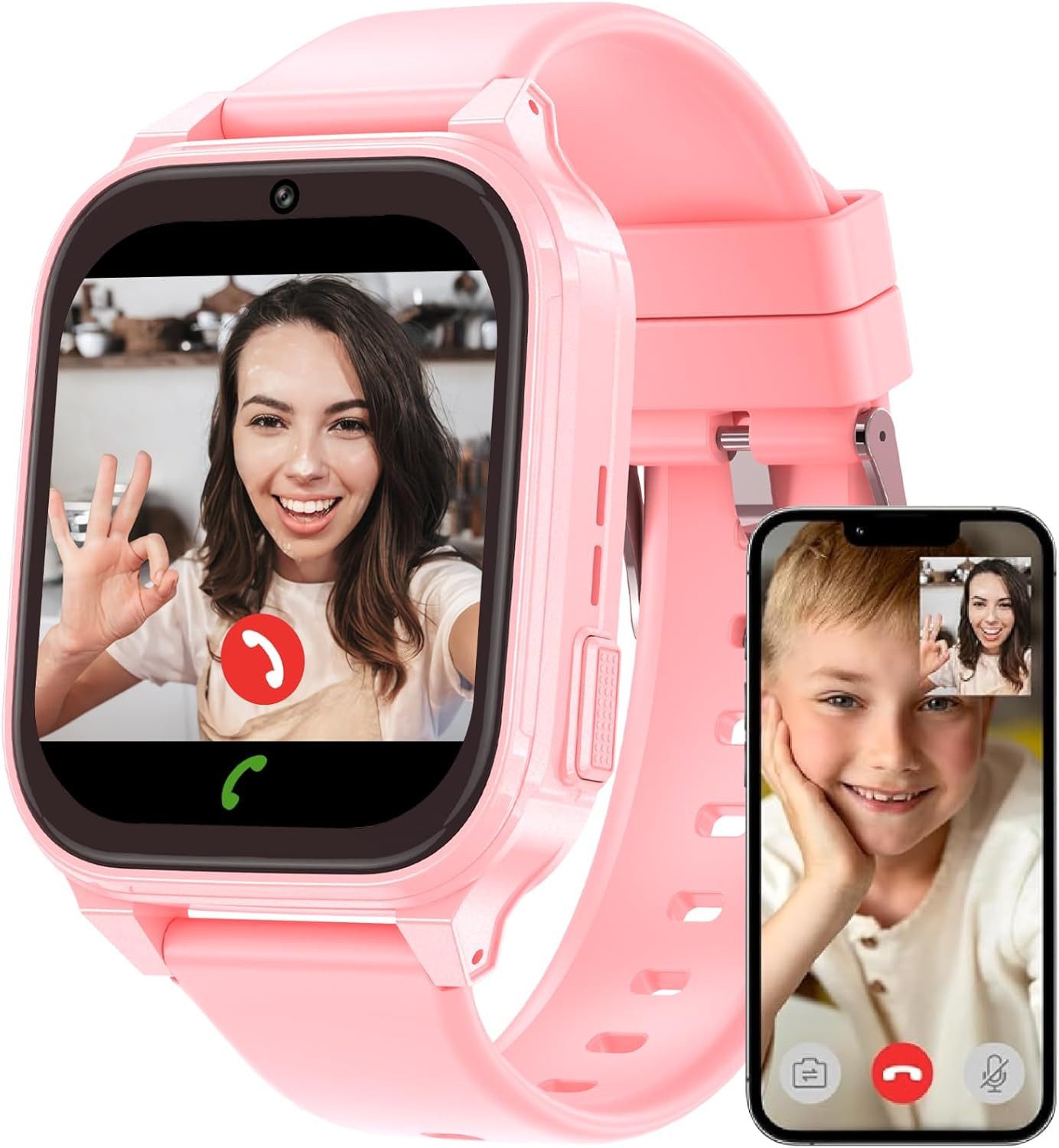 Fenamor Smartwatch (4,6 cm, sim-karte), 4G Kinder Smartwatch