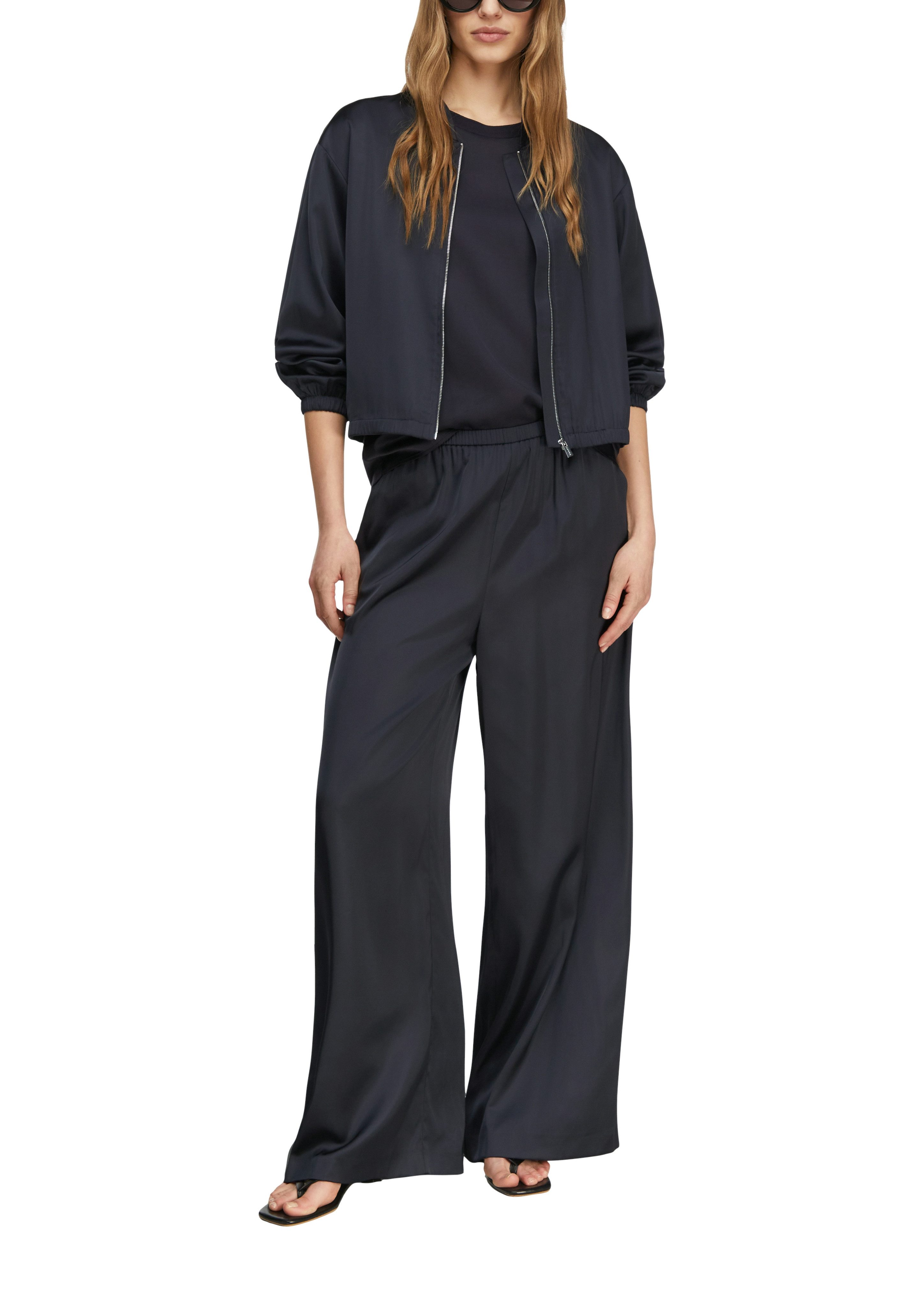 comma Stoffhose mit elastischem Bund