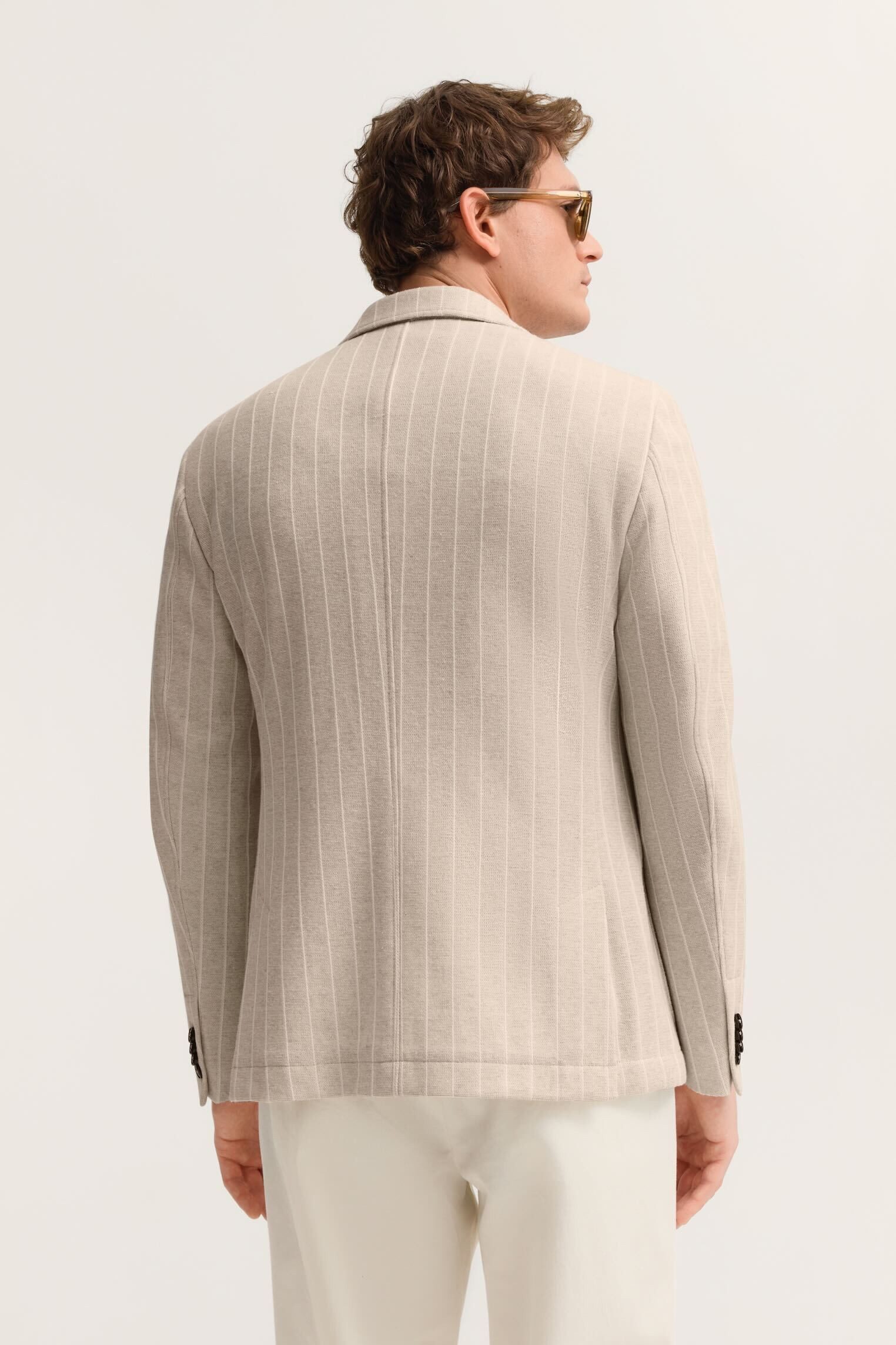 bugatti Sakko Stretch-Funktion mit einem Streifen-Design