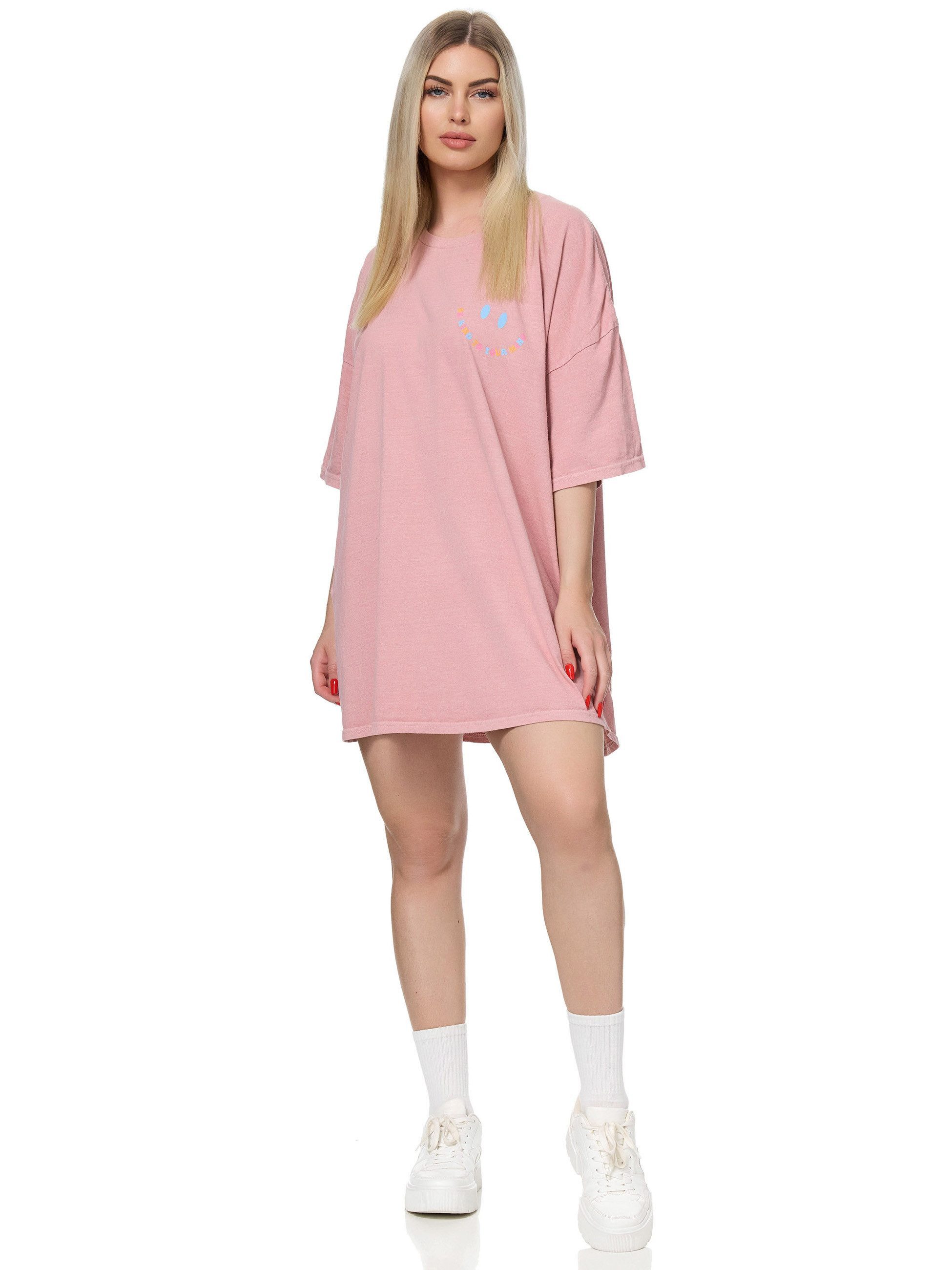 Worldclassca T-Shirt Worldclassca Oversized Print T-Shirt lang Sommer Obert günstig online kaufen