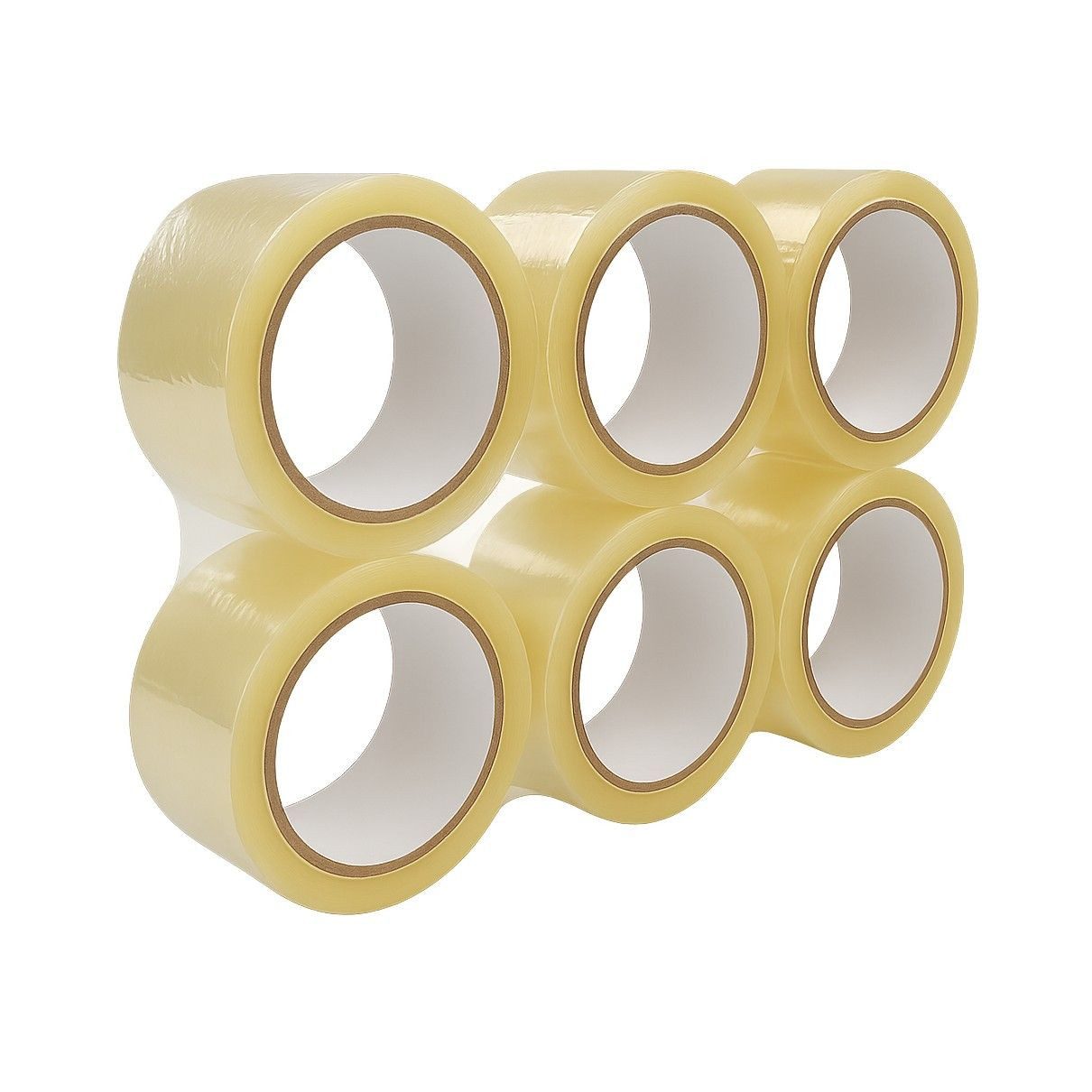 ARLI Klebeband Paketband 50 mm x 66 m leise abrollend transparent Packband (6er, 6-St., Set)