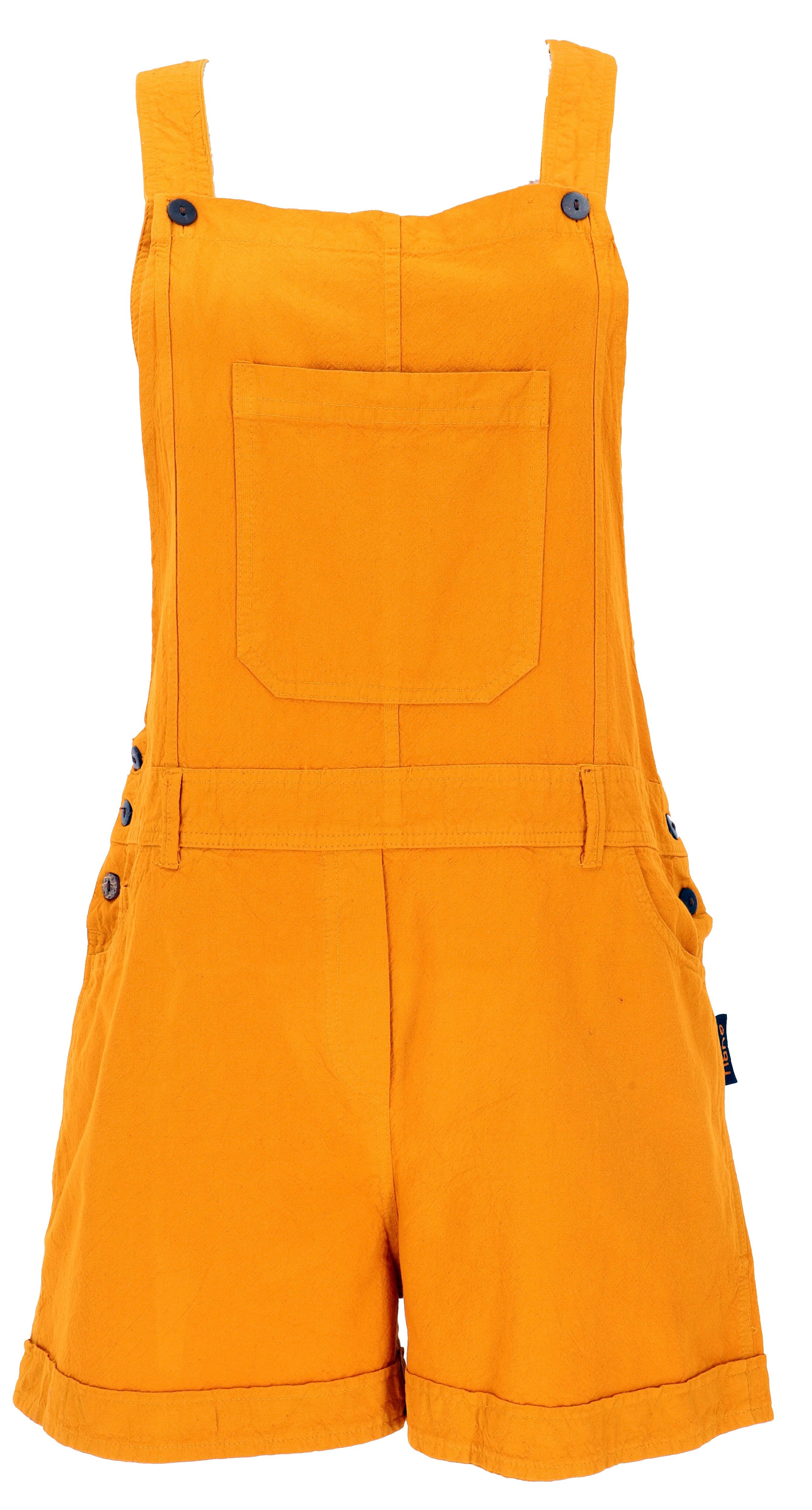Guru-Shop Hose & Shorts Goa Shorts, kurze Latzhose, Boho Latzhose -.. alternative Bekleidung