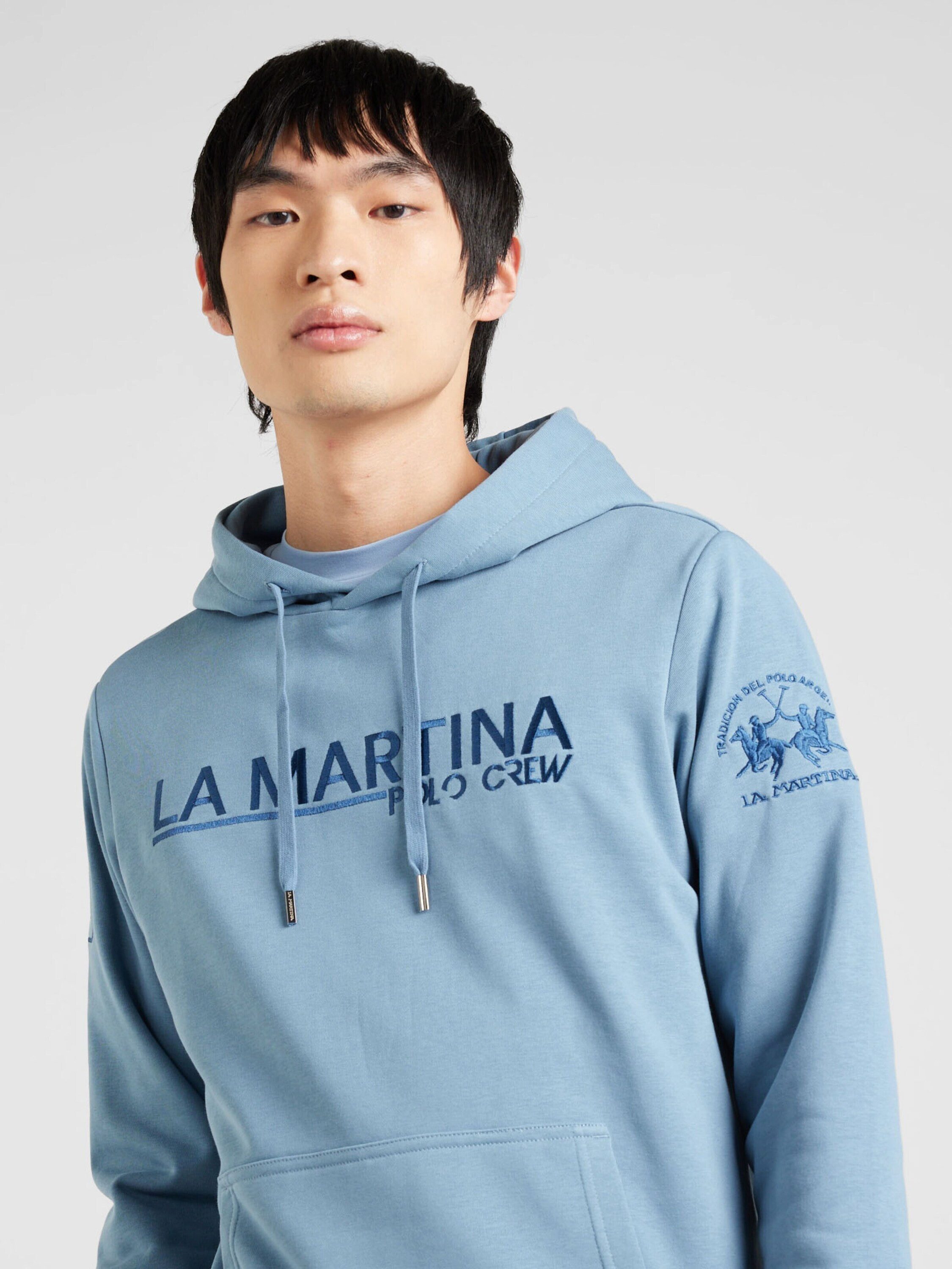 La Martina Sweatshirt (1-tlg), Kapuze mit Tunnelzug
