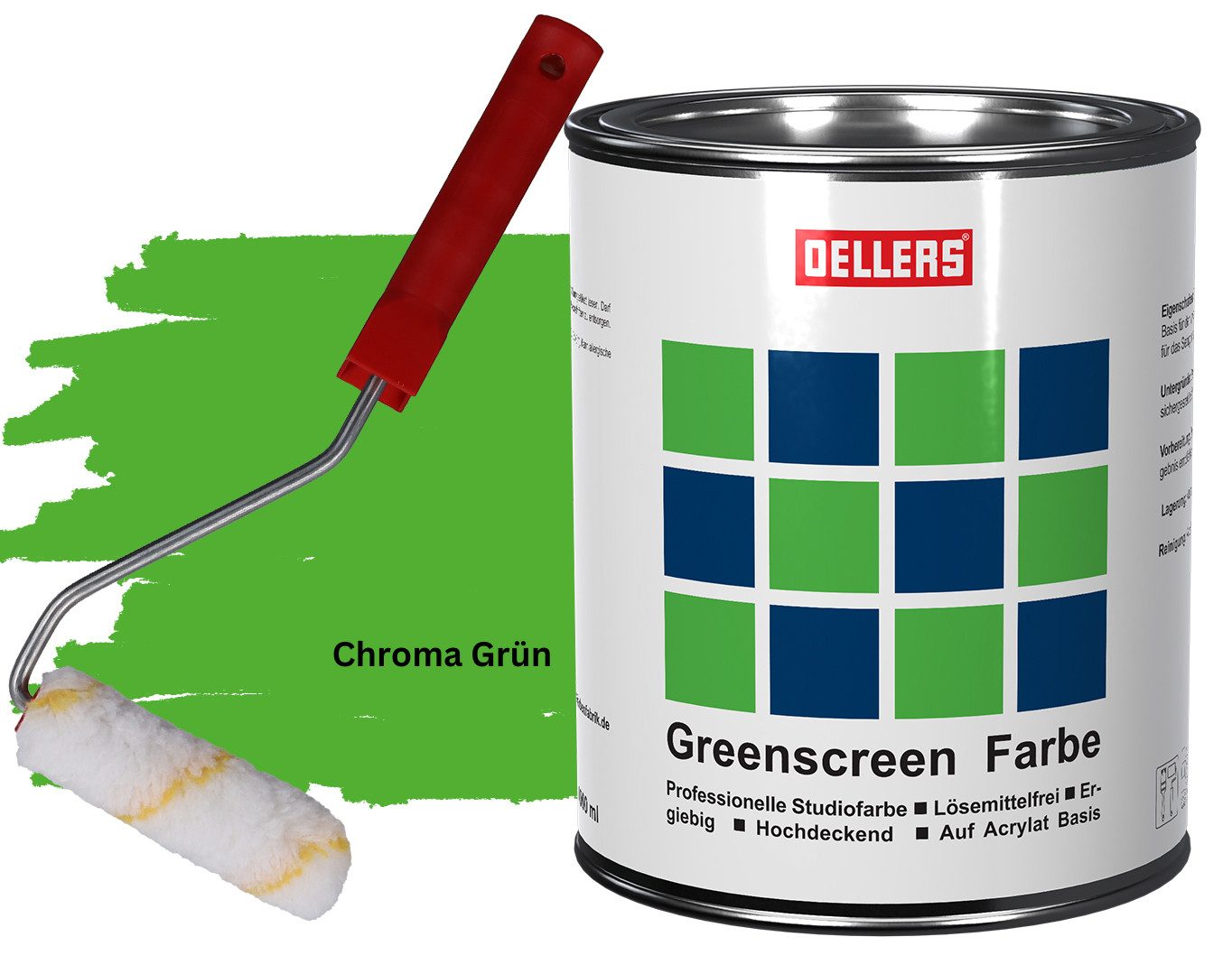 OELLERS Wandfarbe Greenscreen Farbe