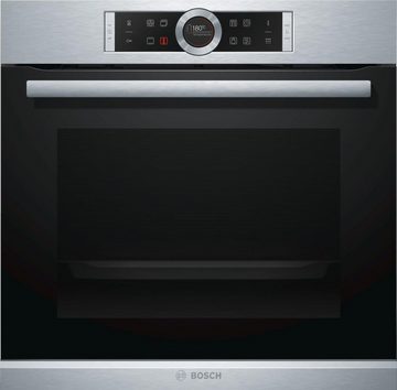 BOSCH Pyrolyse Backofen Serie 8 HBG675BS1, mit Teleskopauszug nachrüstbar, Pyrolyse-Selbstreinigung, mit AutoPilot