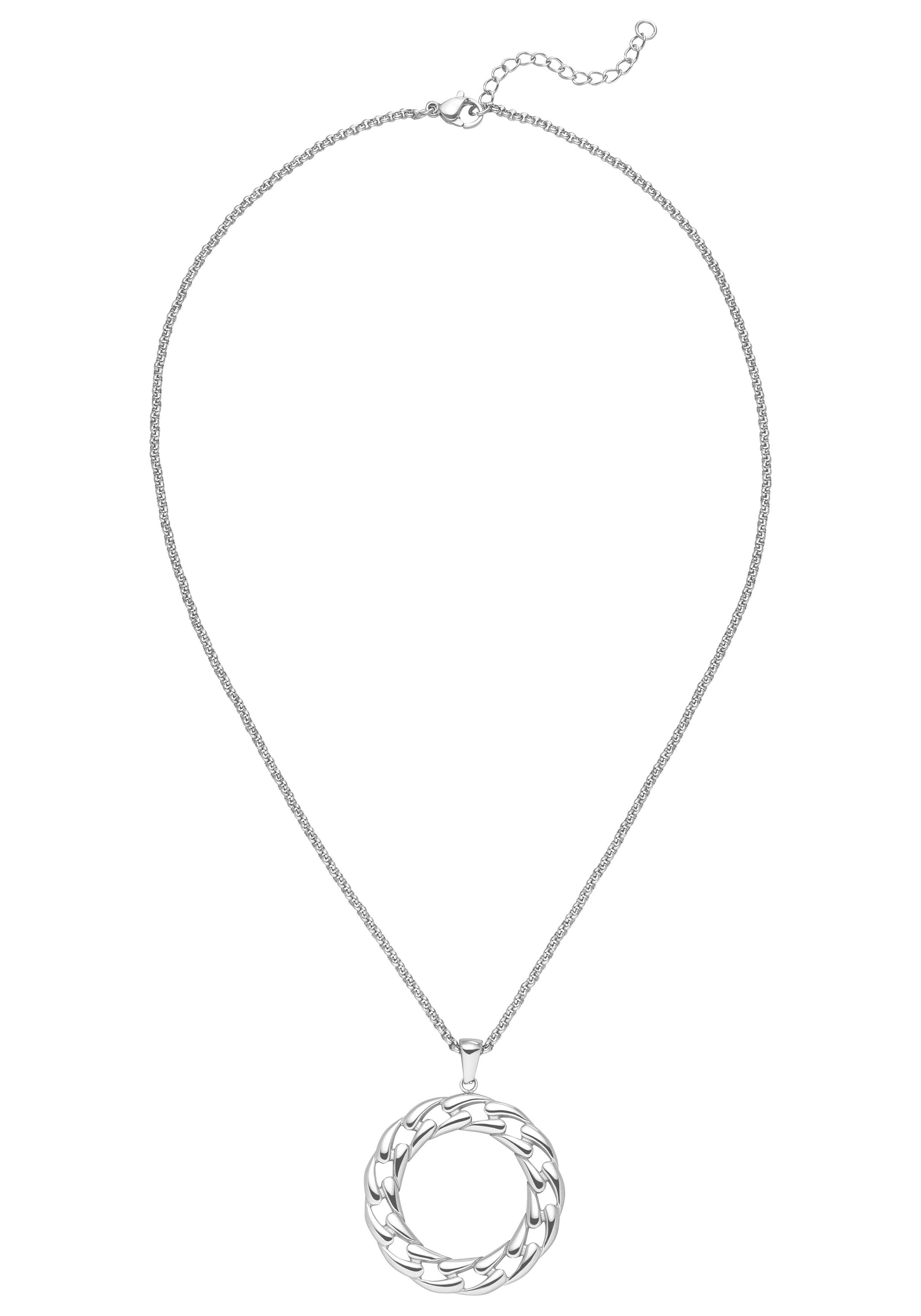 Kette mit Anhänger Kreis Ring 32 mm