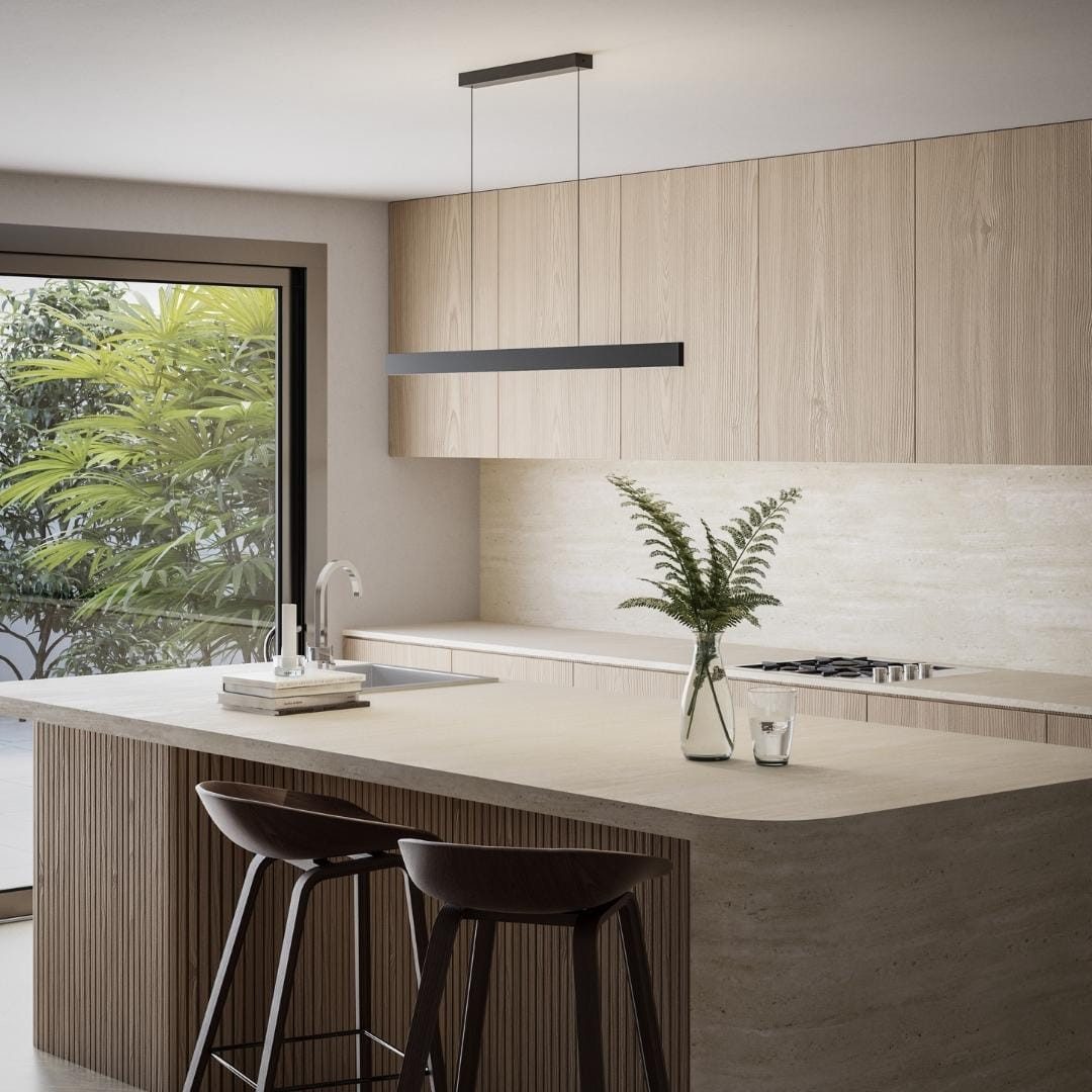 Neona LED Pendelleuchte ARES Schwarz, LED fest integriert, Warm- und Kaltweiß