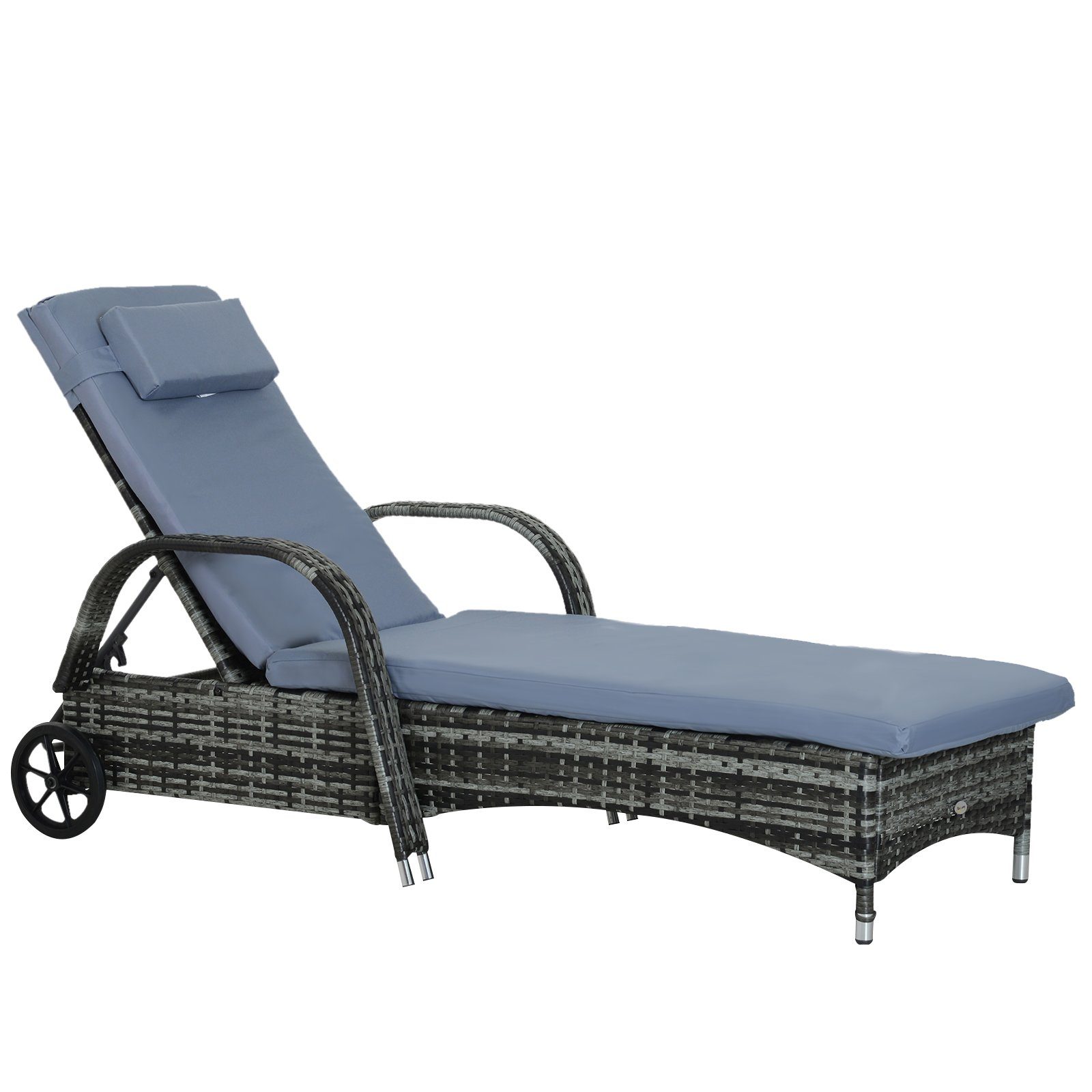 Outsunny Gartenliege Sonnerliege, Liege, 1 St., günstig online kaufen