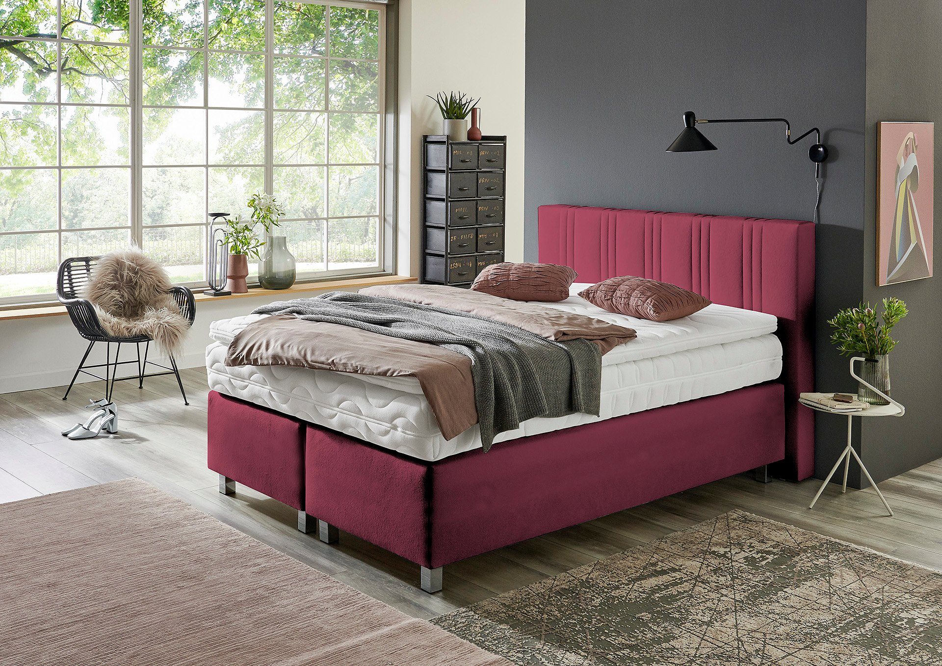 Westfalia Schlafkomfort Boxspringbett, wahlweise mit Bettkasten günstig online kaufen