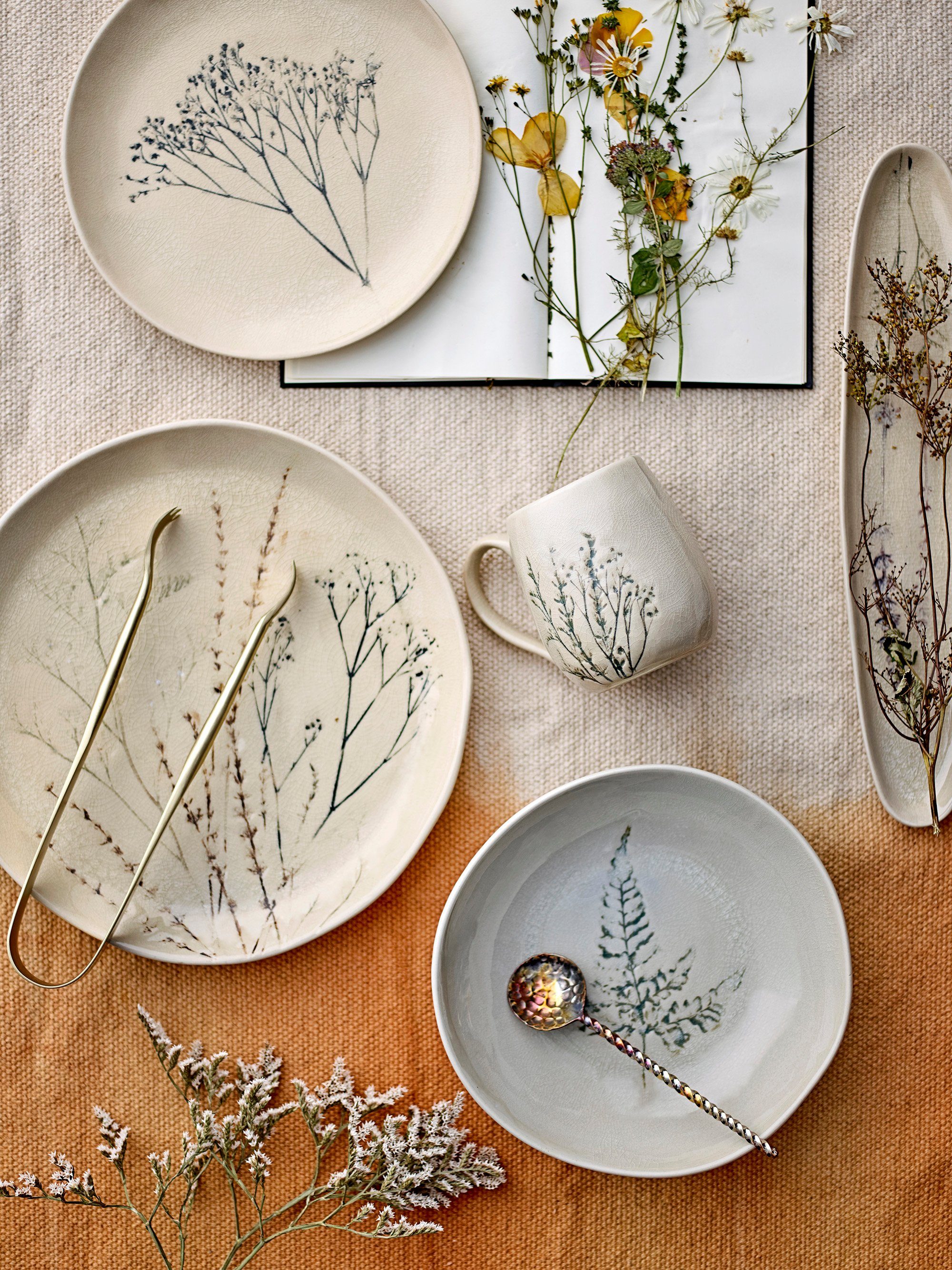 Bloomingville Tasse Bloomingville Bea Becher, Natur, Steingut 6er Set, Steingut