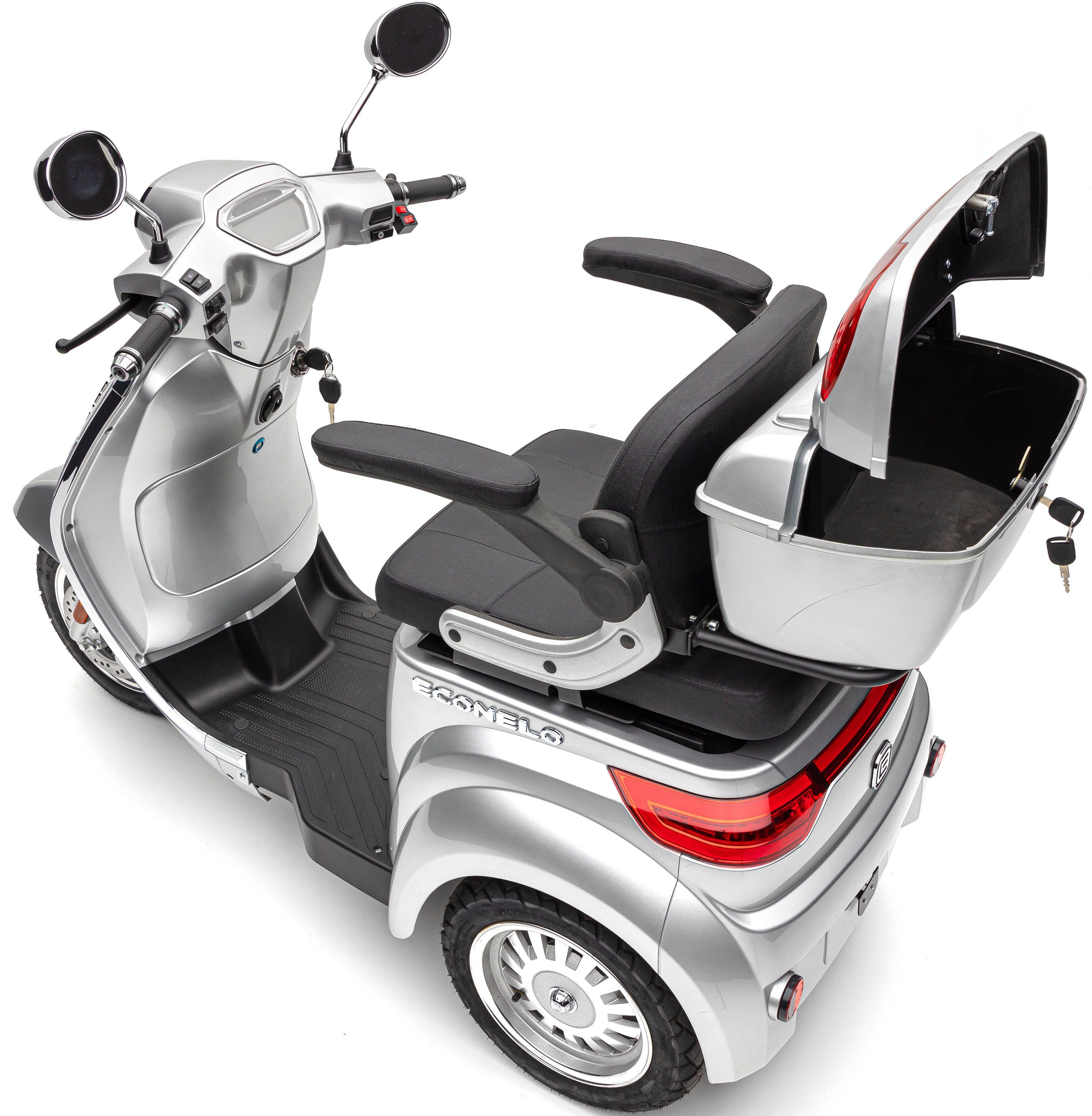 silberfarben LUX, ECONELO 25 E-Motorroller km/h