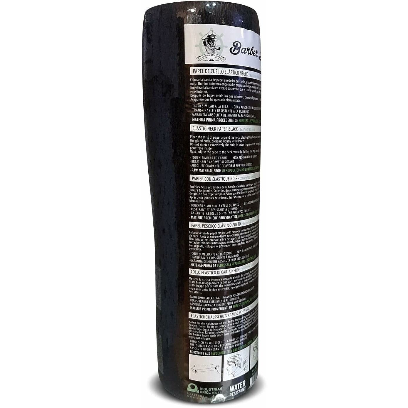 EUROSTIL Einsteckkragen Eurostil Hair Black Collar Paper
