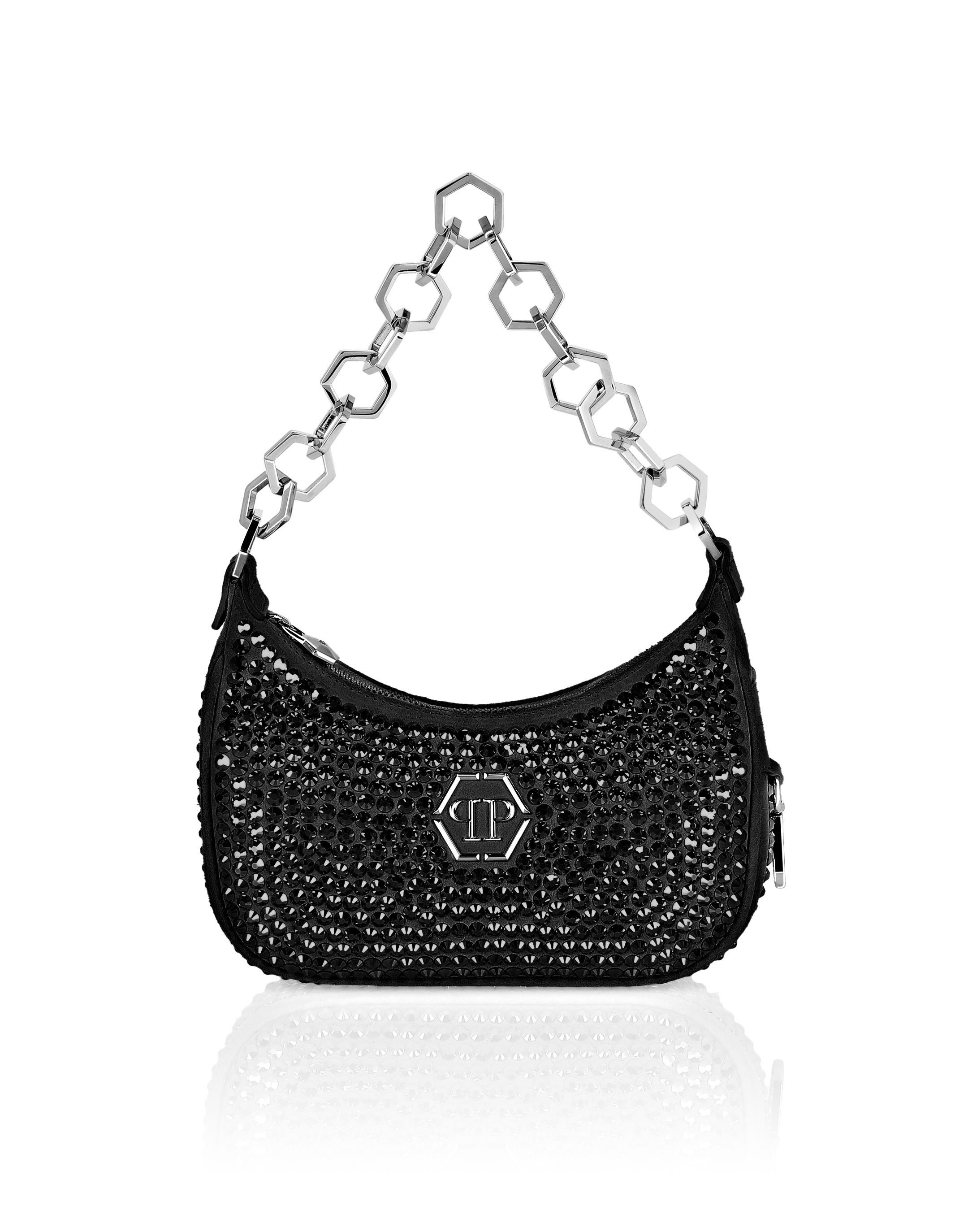 Schultertasche Mit Schmucksteinen