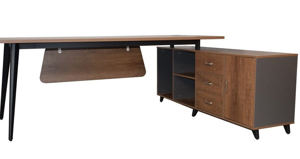 Jet-Line Schreibtisch Schreibtisch SAN PAULO 2m rechts