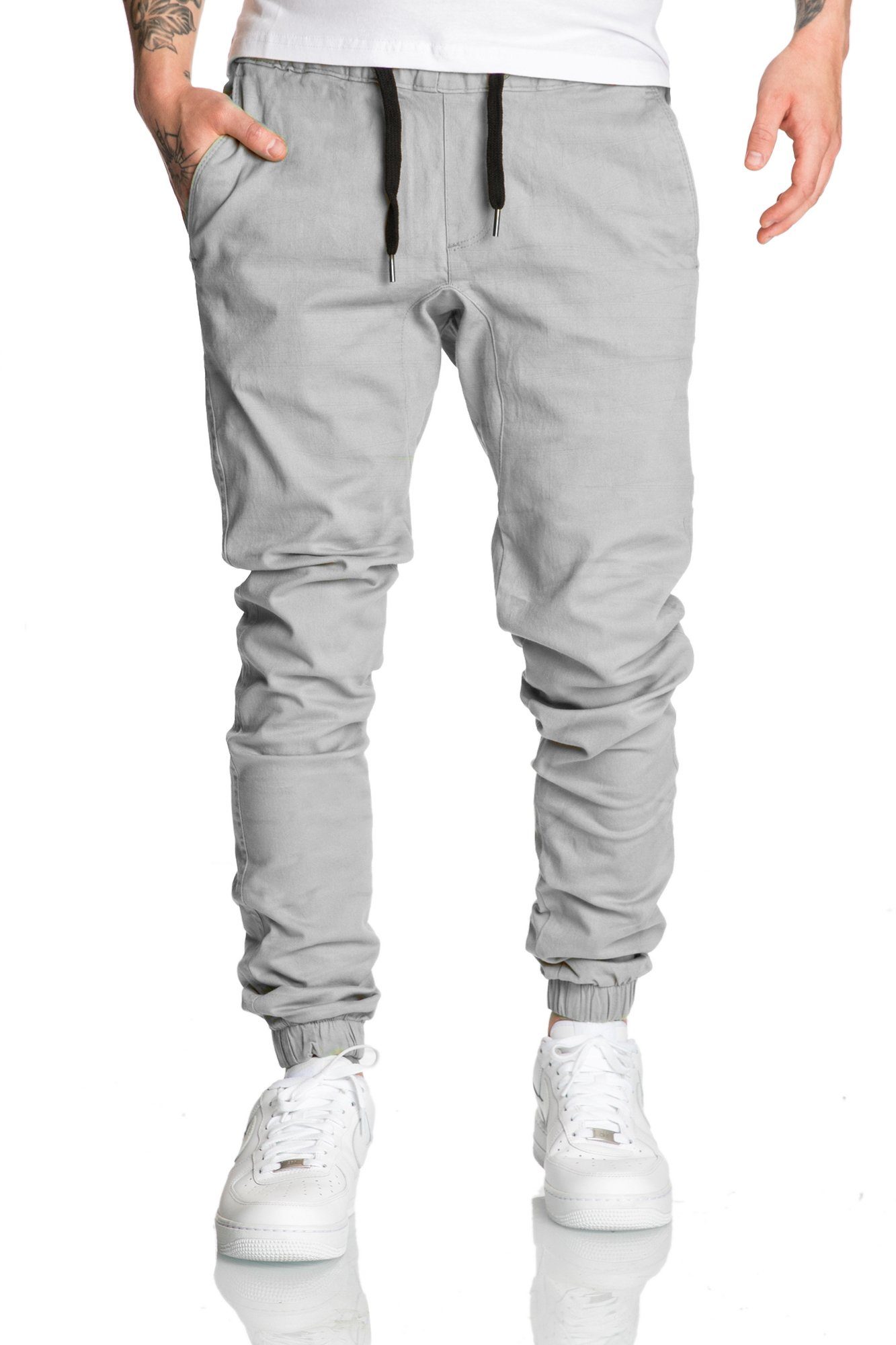 REPUBLIX Chinohose RICK Herren Basic Jogger Hose Chino mit Kontrast