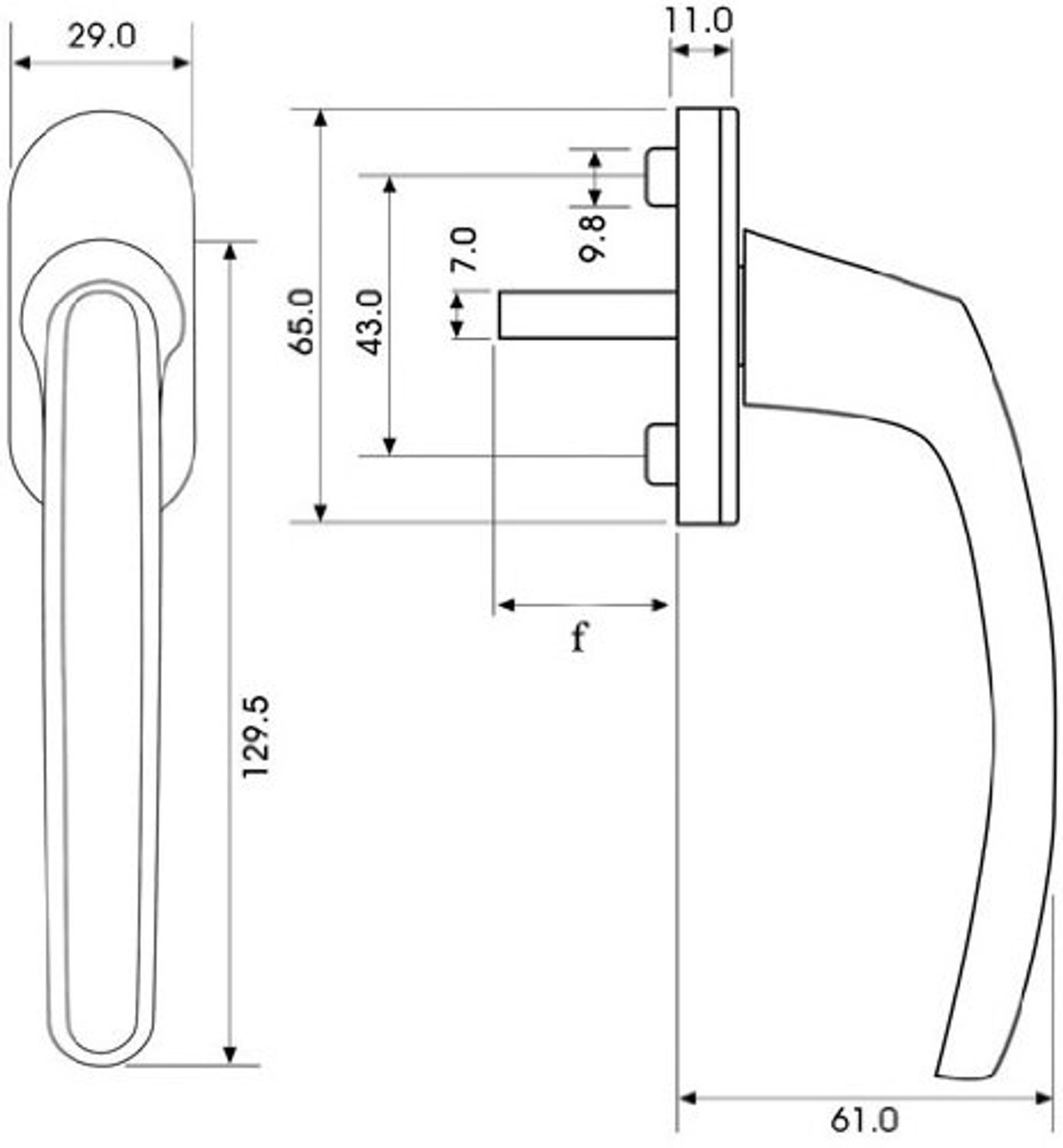 Silisto Fenstergriff Fenstergriff Typ Paris, (10-tlg) günstig online kaufen