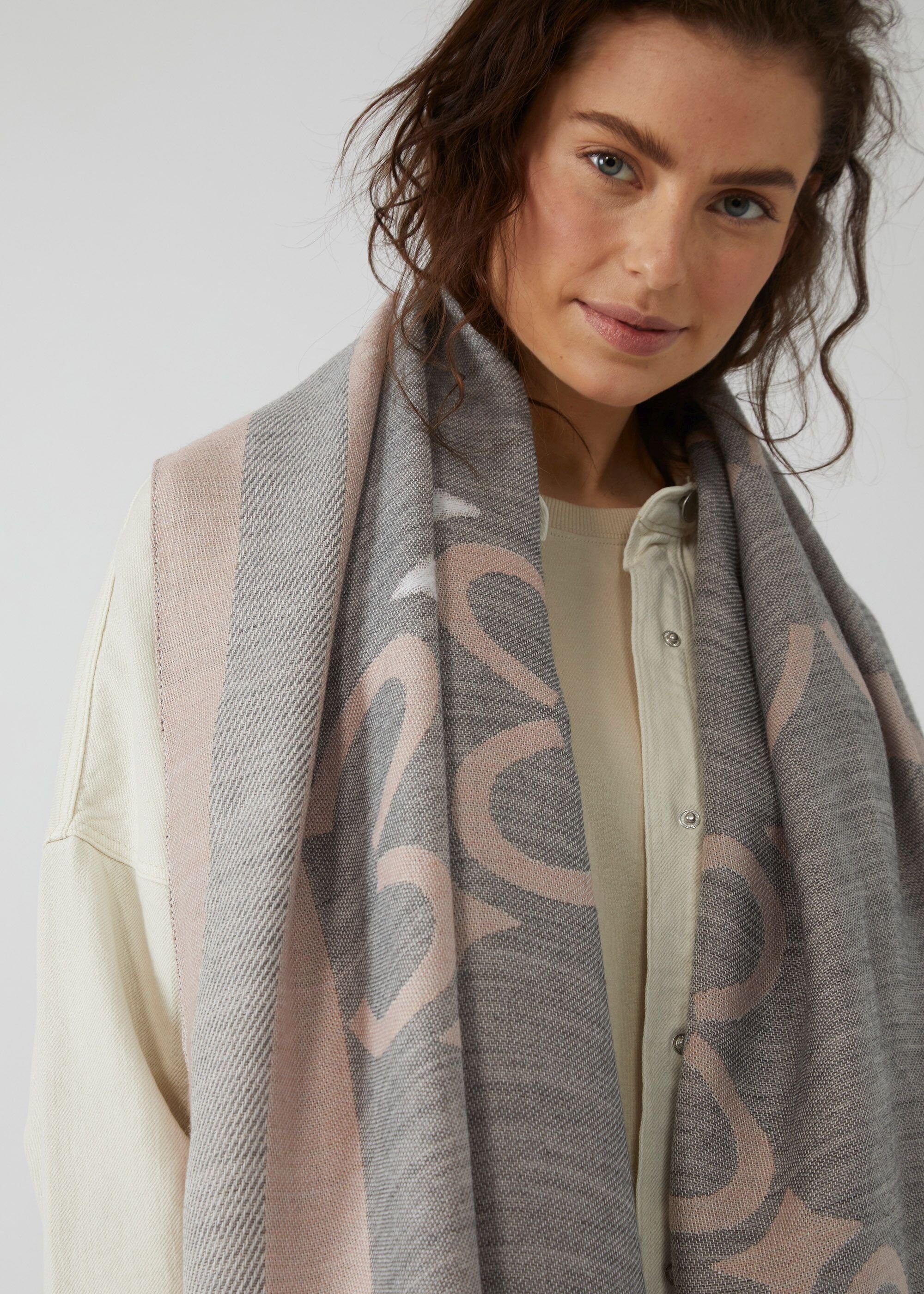 Codello Modeschal CODELLO LOVES ITALY, mit gewebtem Monogramm-Muster