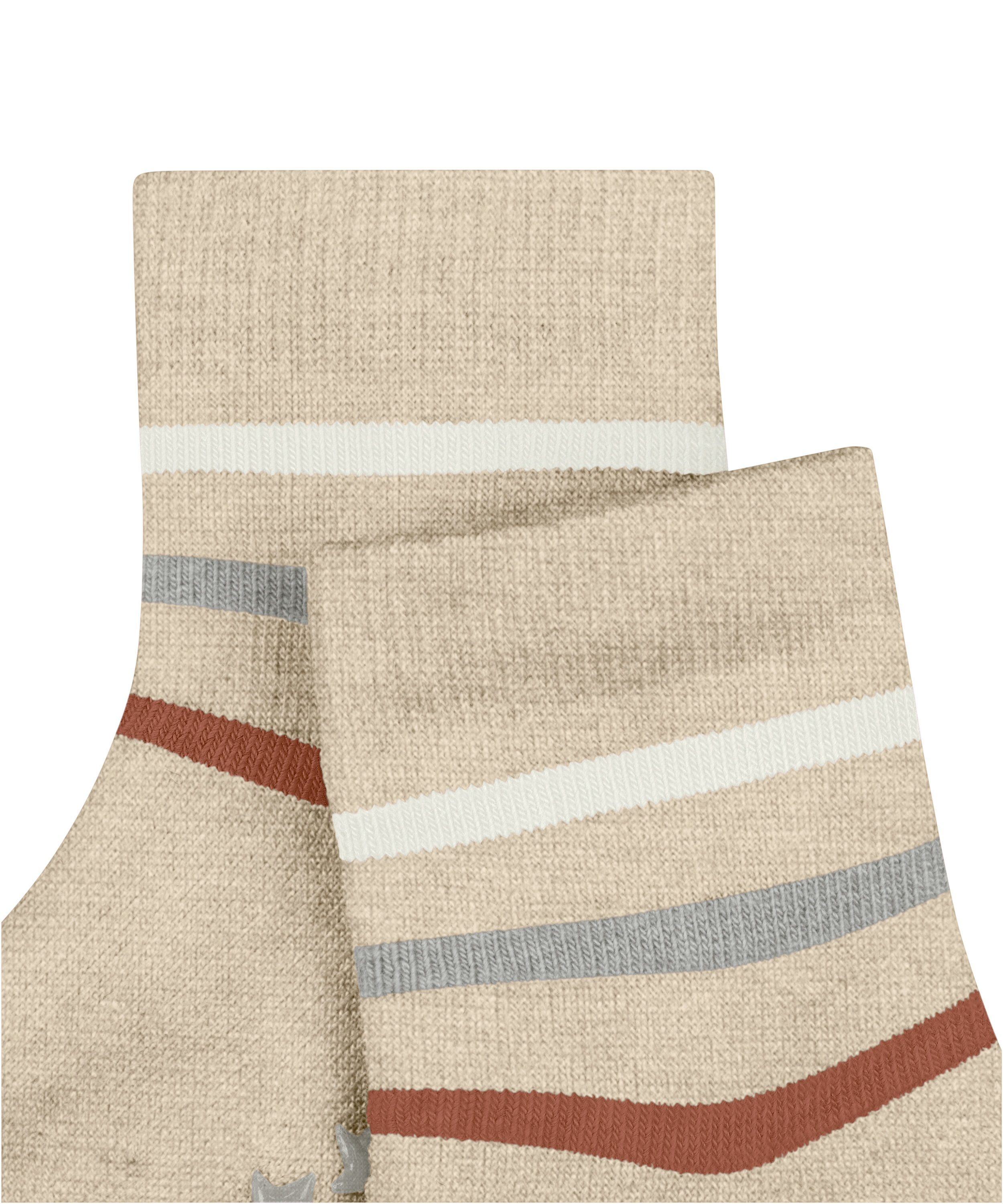 FALKE Haussocken Multi Stripe Haussocken (1-Paar) Vollplüsch-Strumpf aus Baumwolle