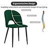 Grün-Stühlen + Schwarz-Tischbeine