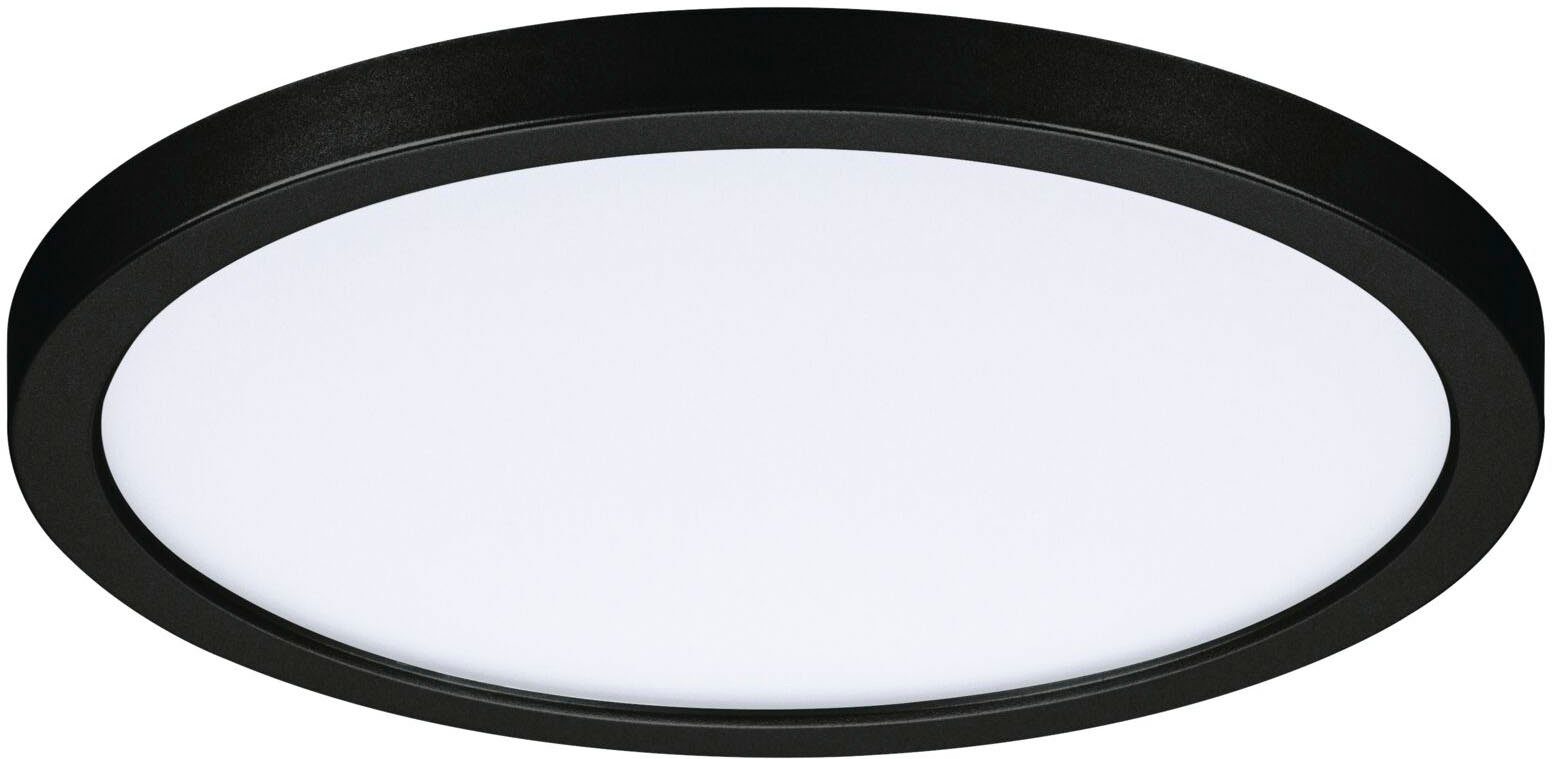 Paulmann LED Einbauleuchte LED Einbaupanel VariFit Areo IP44 rund 175mm 4000K Schwarz, LED fest integriert, Neutralweiß, LED Einbaupanel VariFit Areo IP44 rund 175mm 4000K Schwarz