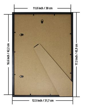 Close Up Bilderrahmen DIN A3 Posterrahmen 29,7 x 42 cm schwarz
