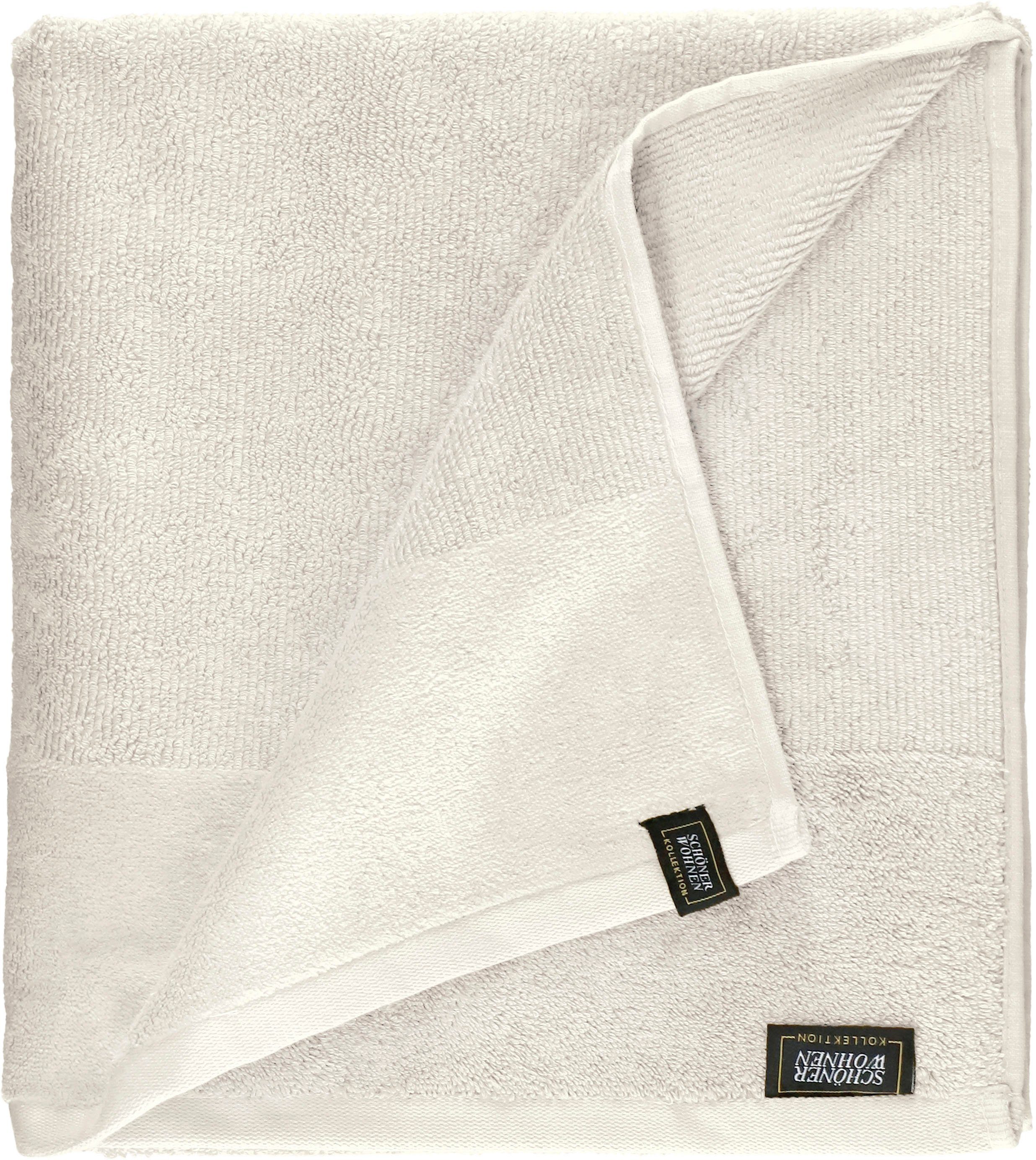 SCHÖNER WOHNEN-Kollektion Badetuch Sense, Frottee (1-St), mit Velourborte, hautschmeichelnde Airtouch Qualität, super weich