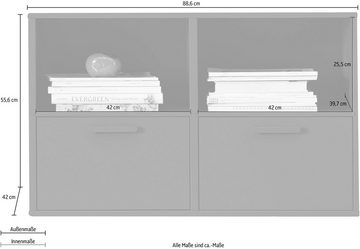 Hammel Furniture Regal Keep by Hammel, mit 2 Türen, Breite 88,6 cm, flexible Möbelserie