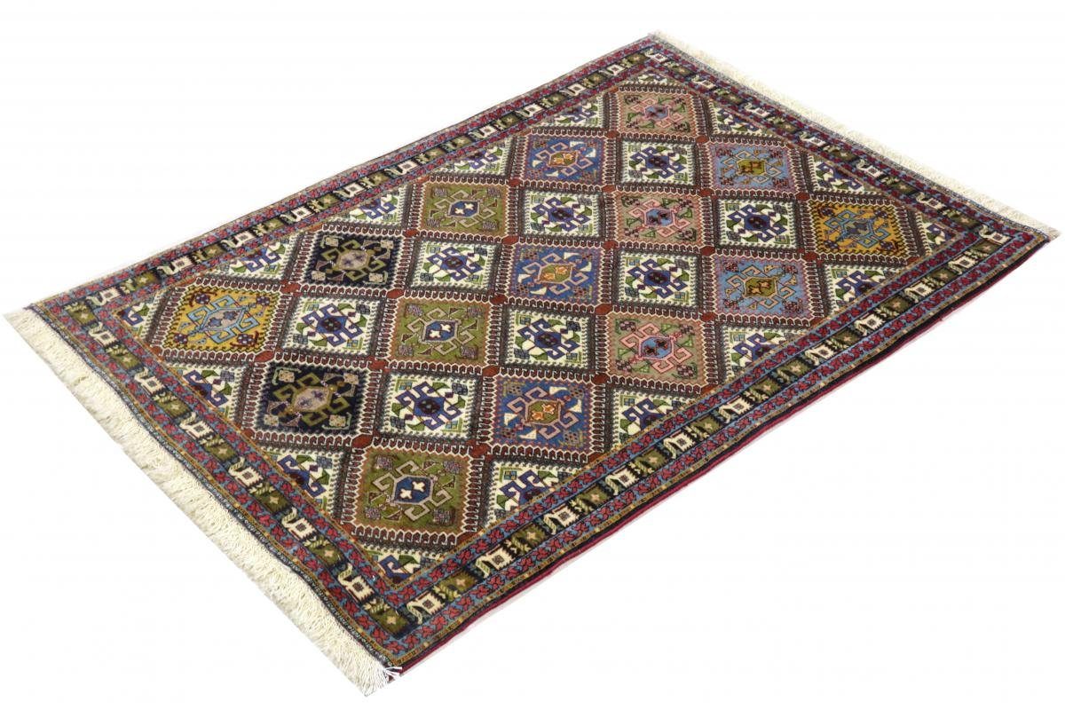Orientteppich Ghashghai 12 Trading, Höhe: Handgeknüpfter Orientteppich rechteckig, mm Perserteppich, 98x143 / Nain