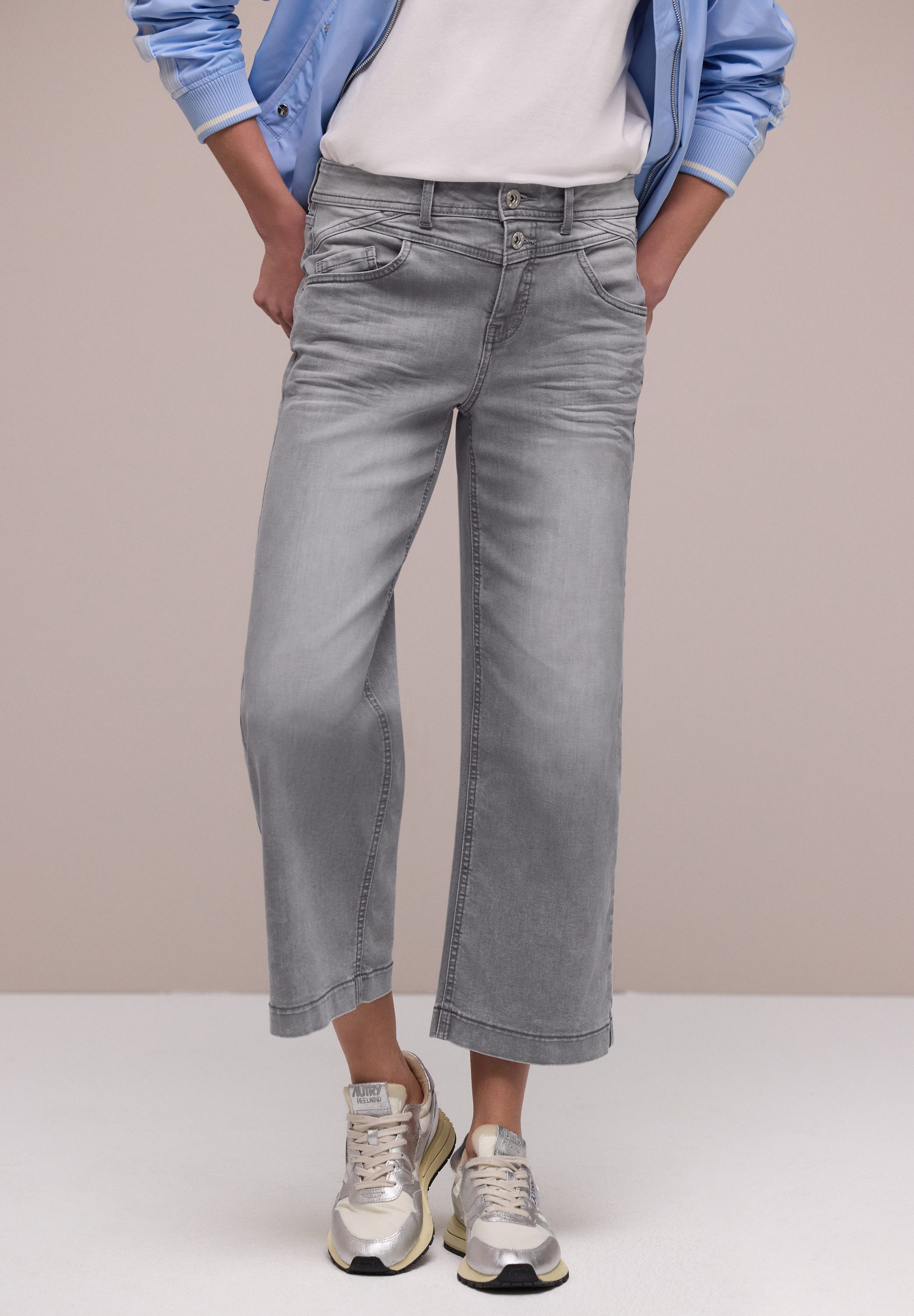 CECIL Loose-fit-Jeans im elastischen Materialmix