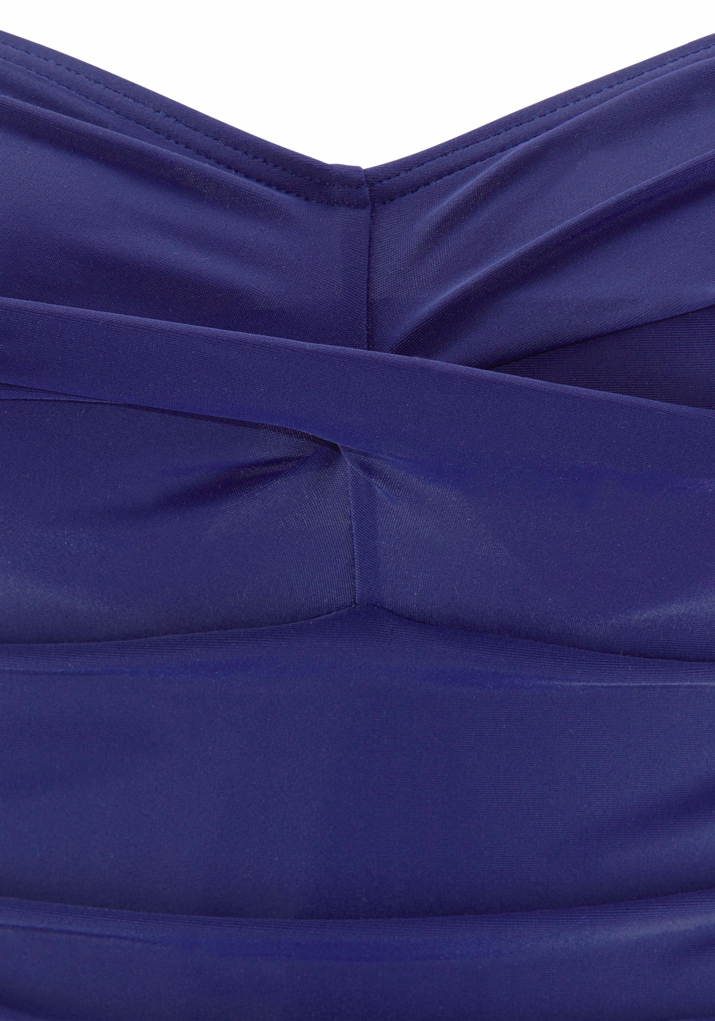 LASCANA Badeanzug Saphir mit Raffungen und Shaping-Effekt