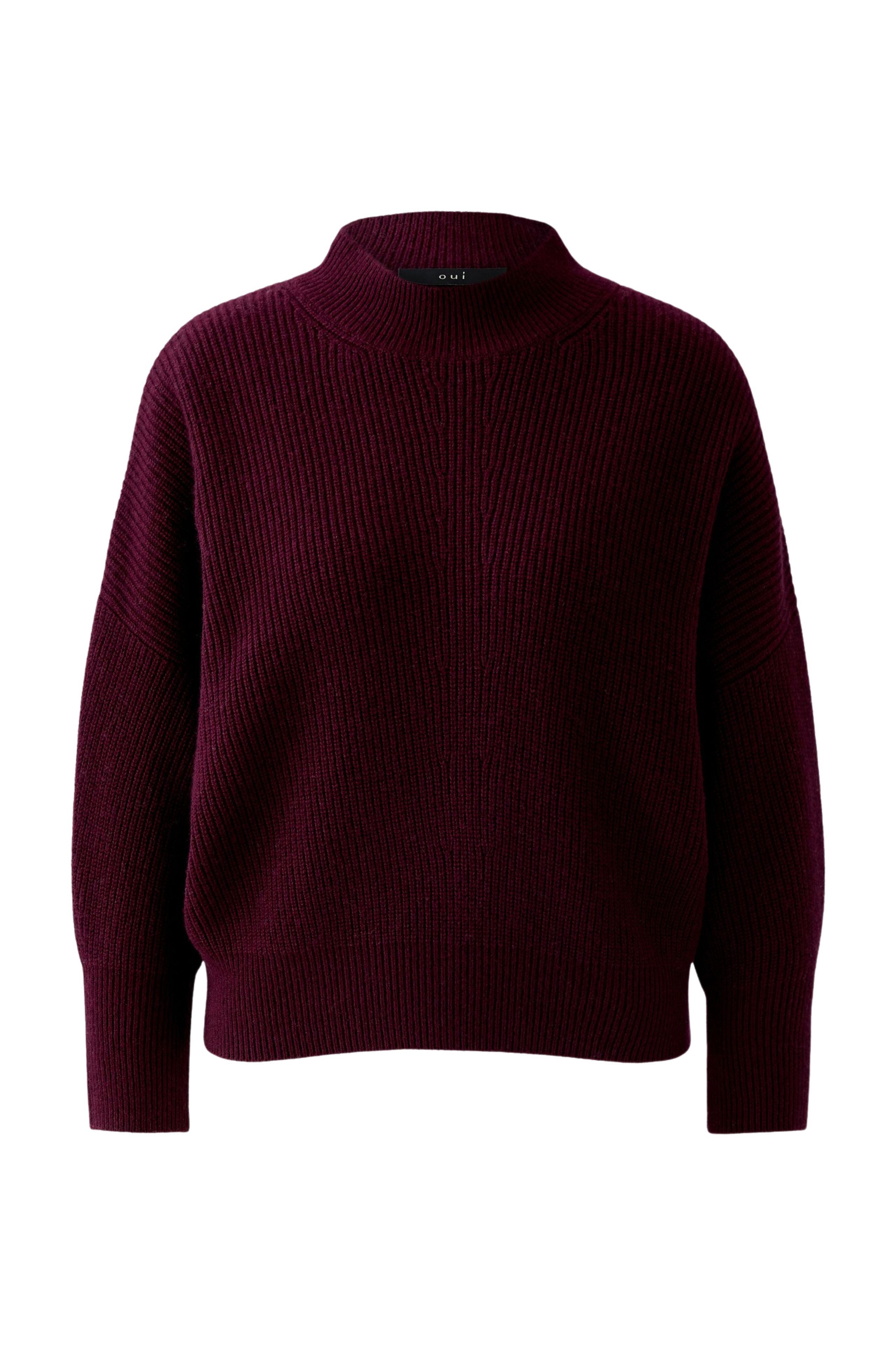 Oui Stehkragenpullover