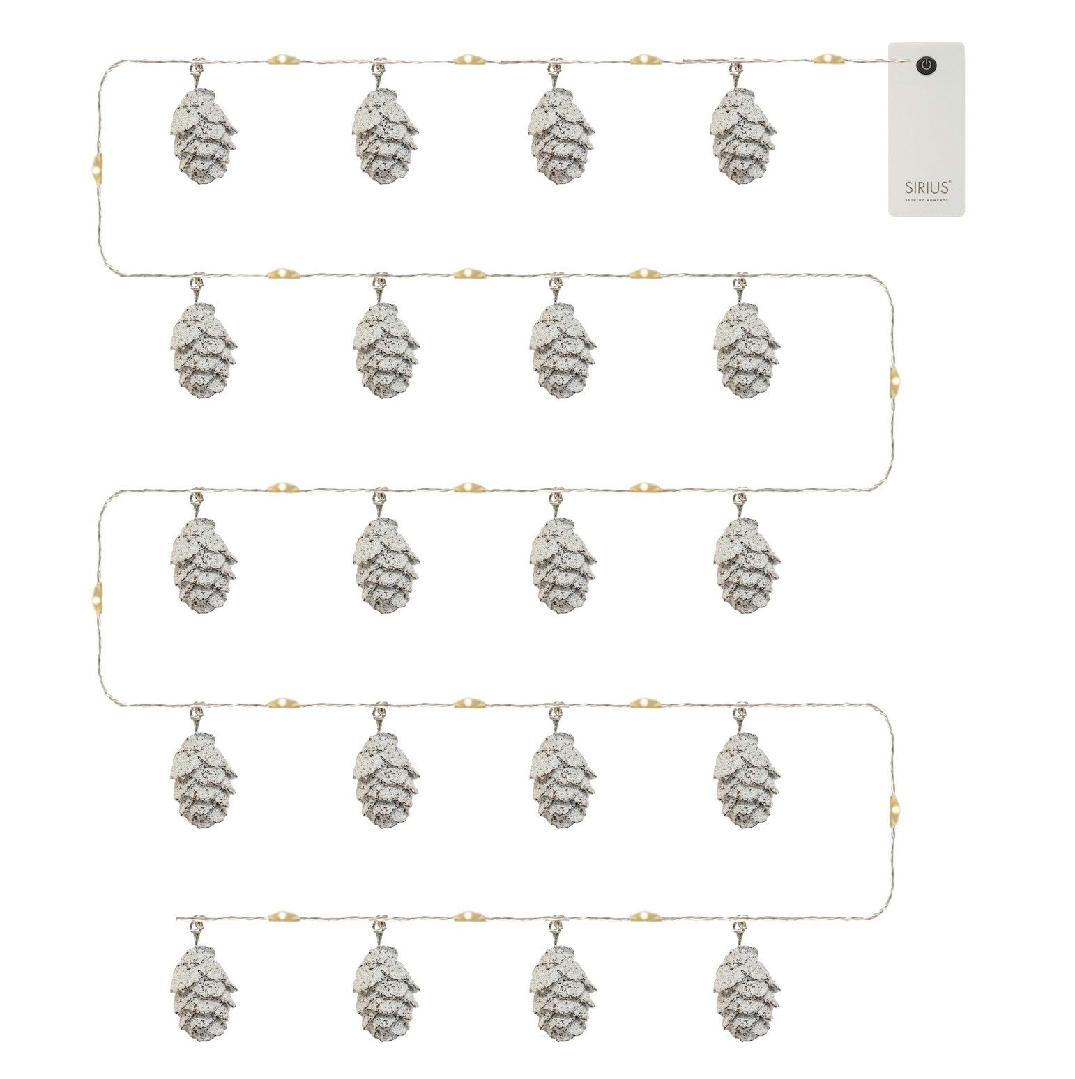 Sirius Home A/S LED-Lichterkette Tannenzapfen Molly Garland, 20-flammig
