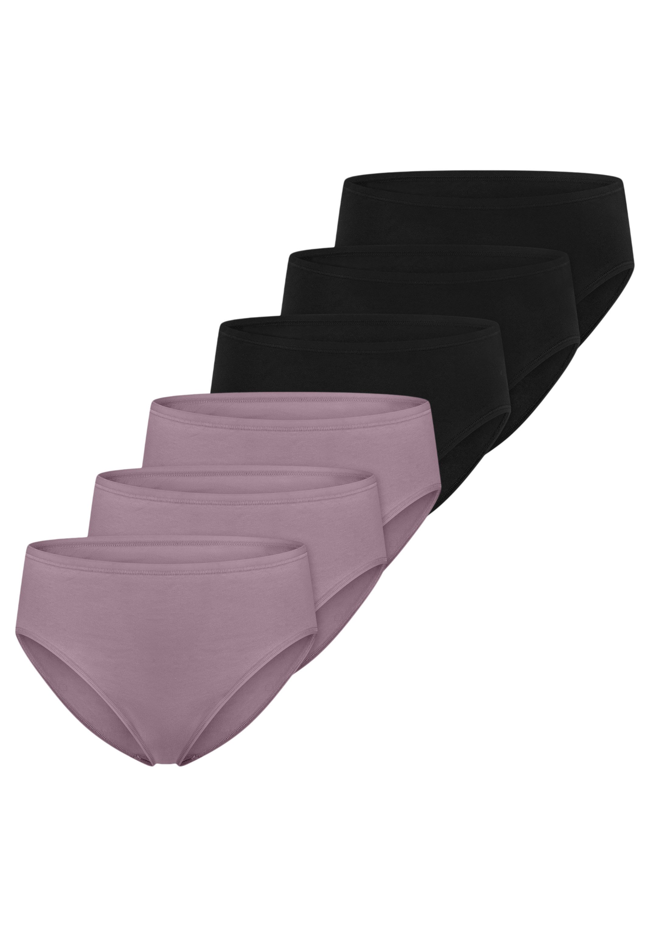 Schiesser Hüftslip 6er Pack Essentials Cotton (Spar-Set, 6-St) Slip - Baumwolle - Atmungsaktiv - Optimale Passform