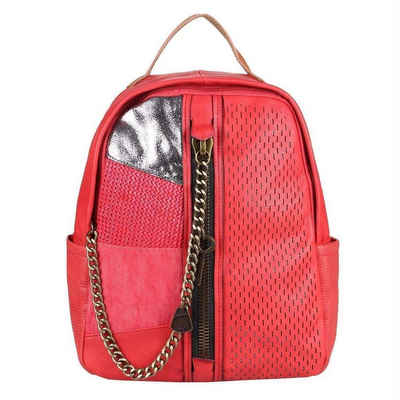 ITALYSHOP24 Rucksack Damen Rucksack Tasche Schultertasche, wahrer Blickfang, als Shopper & Handtasche tragbar