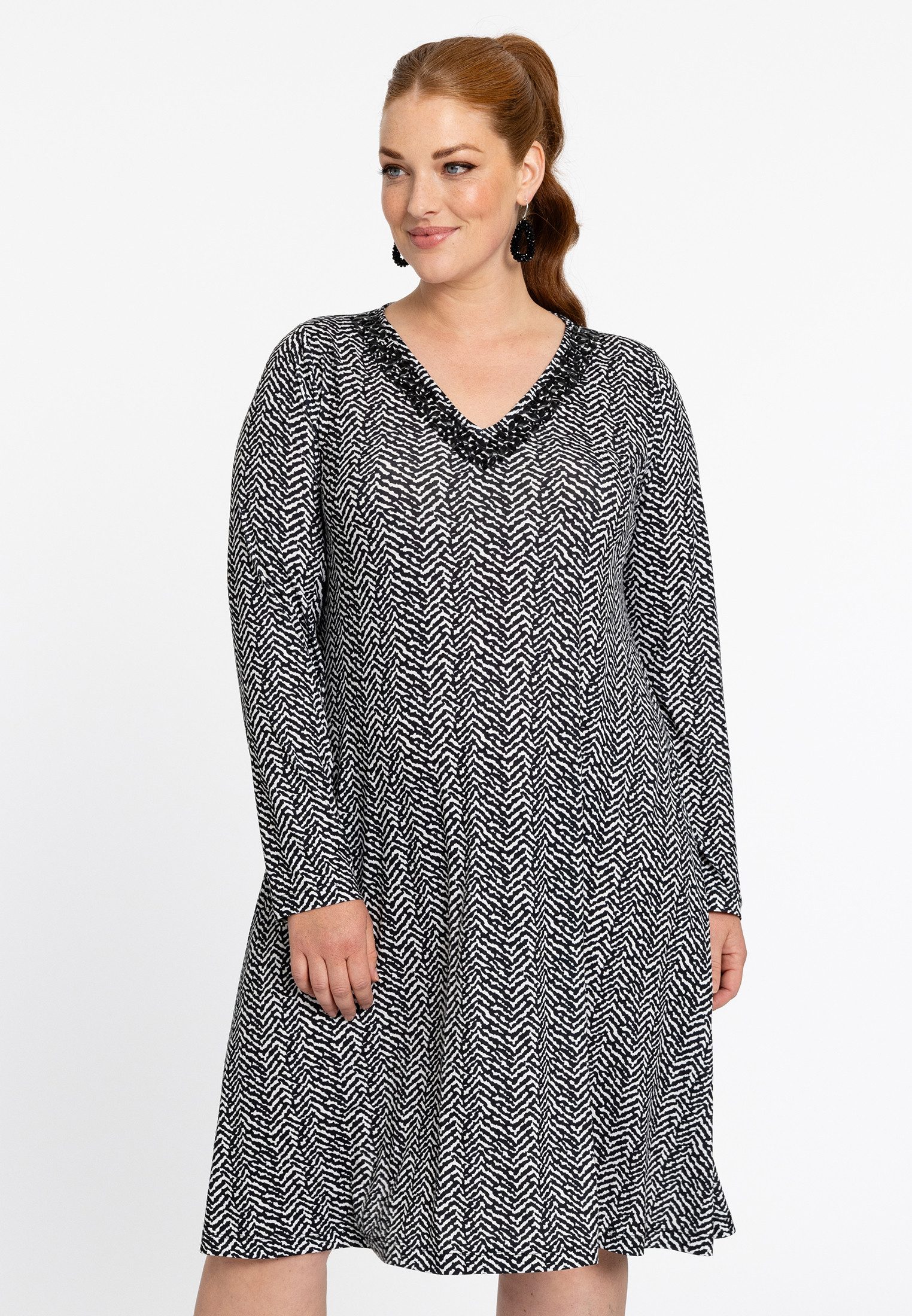 A-Linien-Kleid Damen Kleid Große Größen
