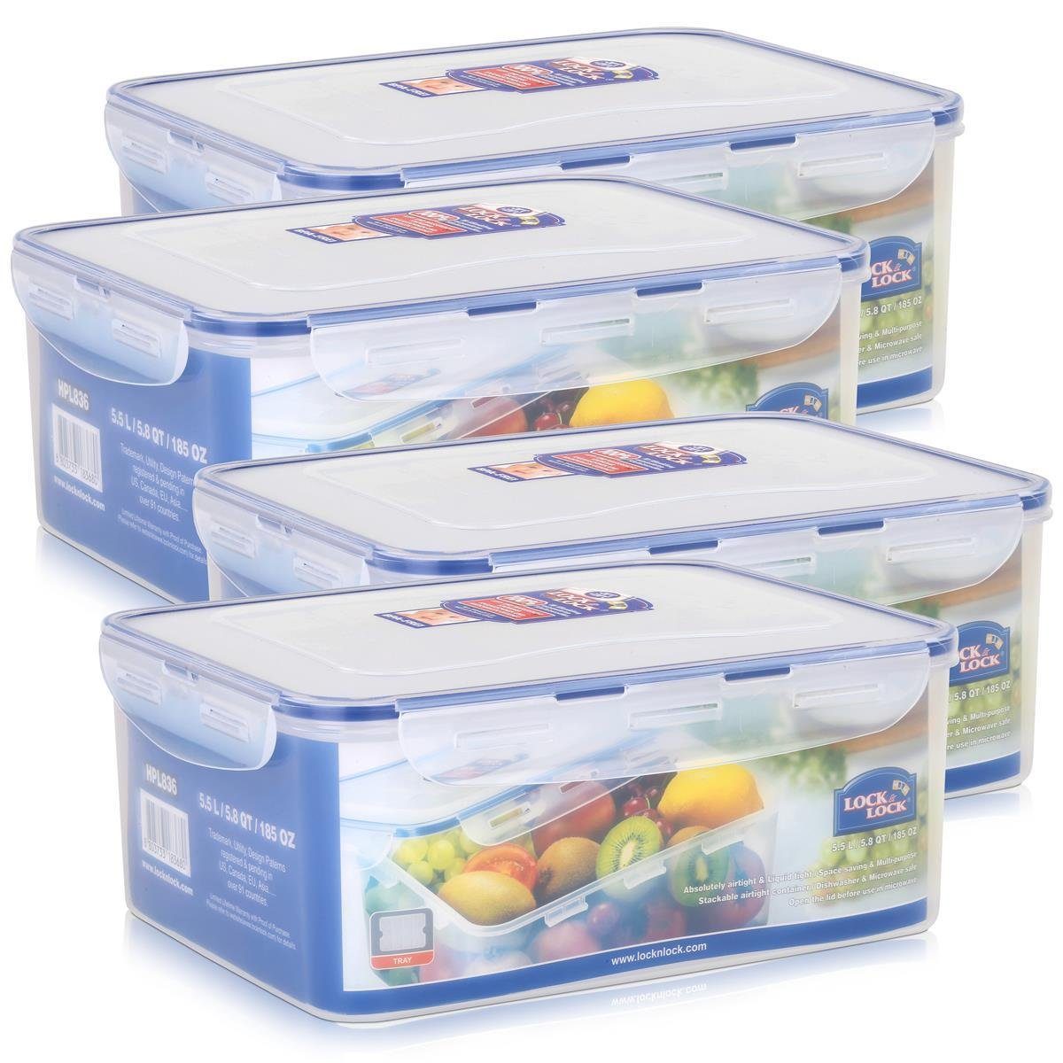 LOCK & LOCK Vorratsdose »Lock&Lock HPL836 Vorratsdose 5,5L Luft und Wasserdicht rechteckig