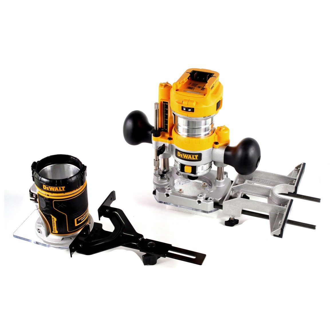 DeWalt Oberfräse DCW 604 M1 Akku Kombifräse 18V 55mm + 1x Akku 4,0 Ah + 1x