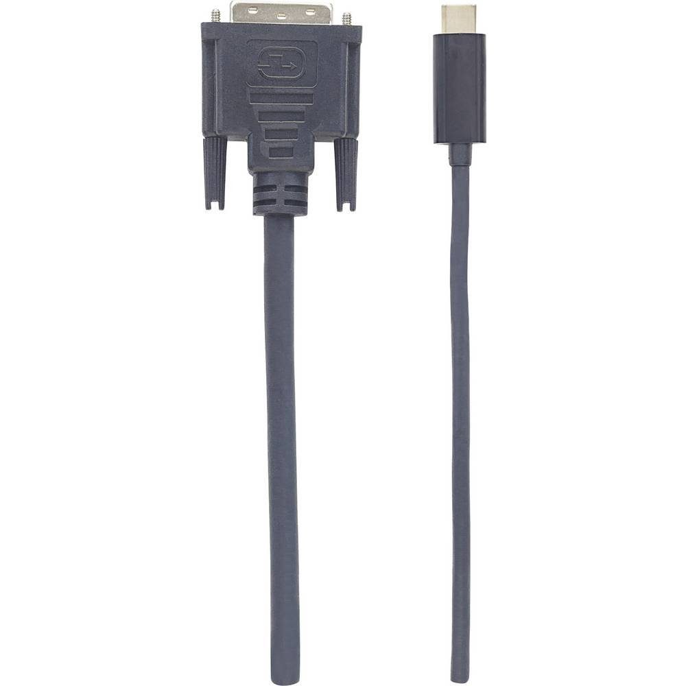 MANHATTAN USB Typ C auf DVI-Adapterkabel das DP Alternate-Mode-Signal 152457 HDMI-Kabel