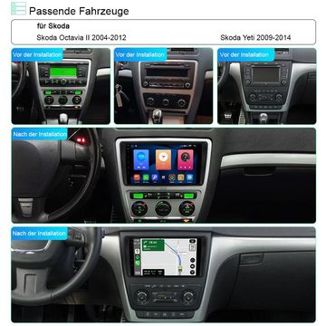 GABITECH für Skoda Octavia und Yeti Android 13 Autoradio GPS Wifi BT Carplay Einbau-Navigationsgerät