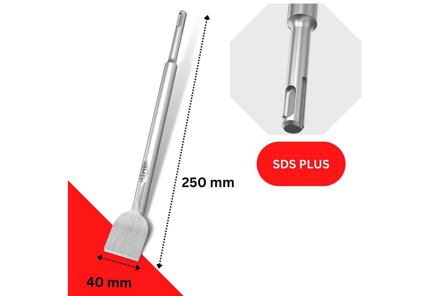 Thumbnail - FAMEX Spatmeißel 8341 SDS Plus Fliesenmeissel, für SDS-Plus, (Fliesenmeißel, 1-tlg)