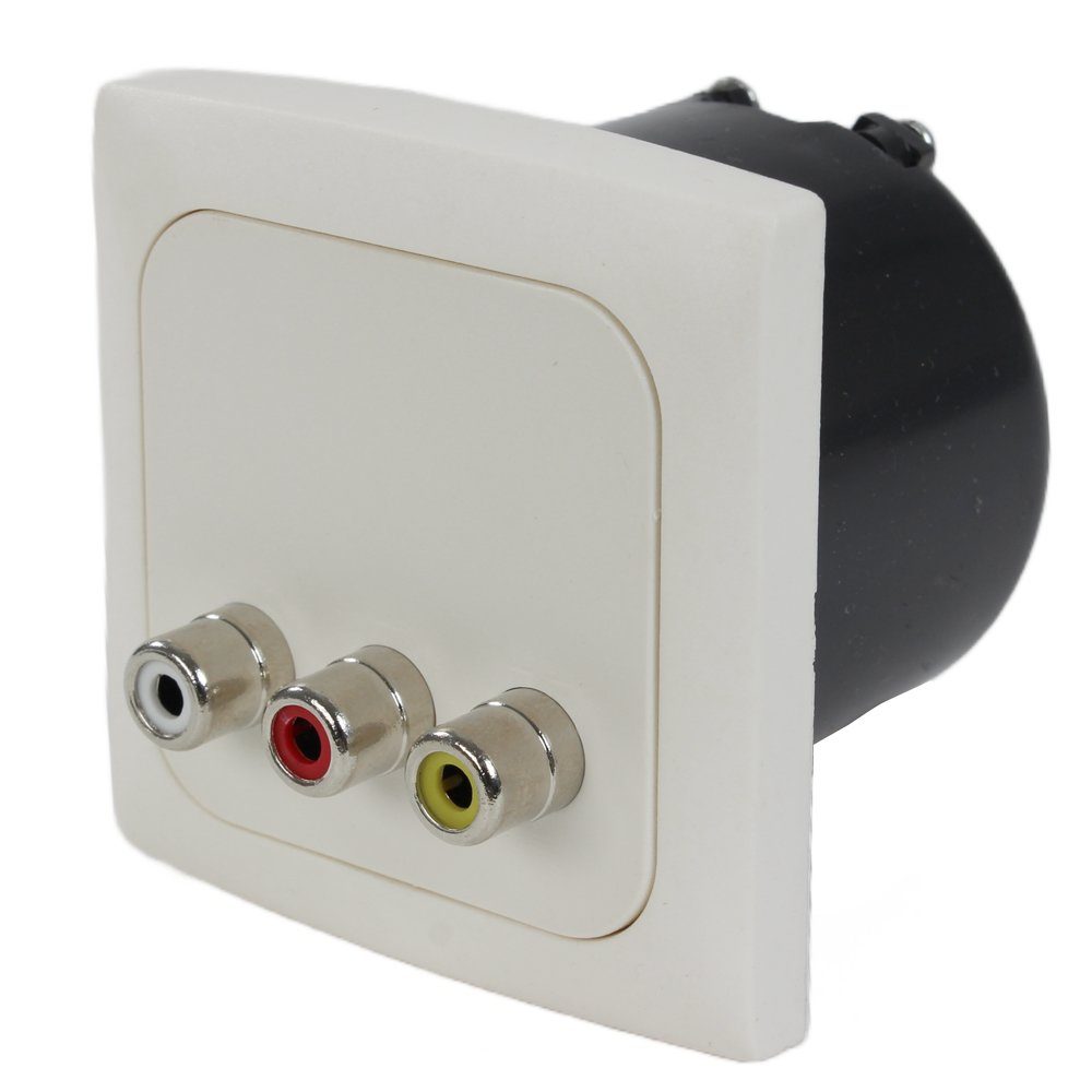 HABA B.V. Steckdose C-Line Steckdose Audio Video + Rahmen + Isodose